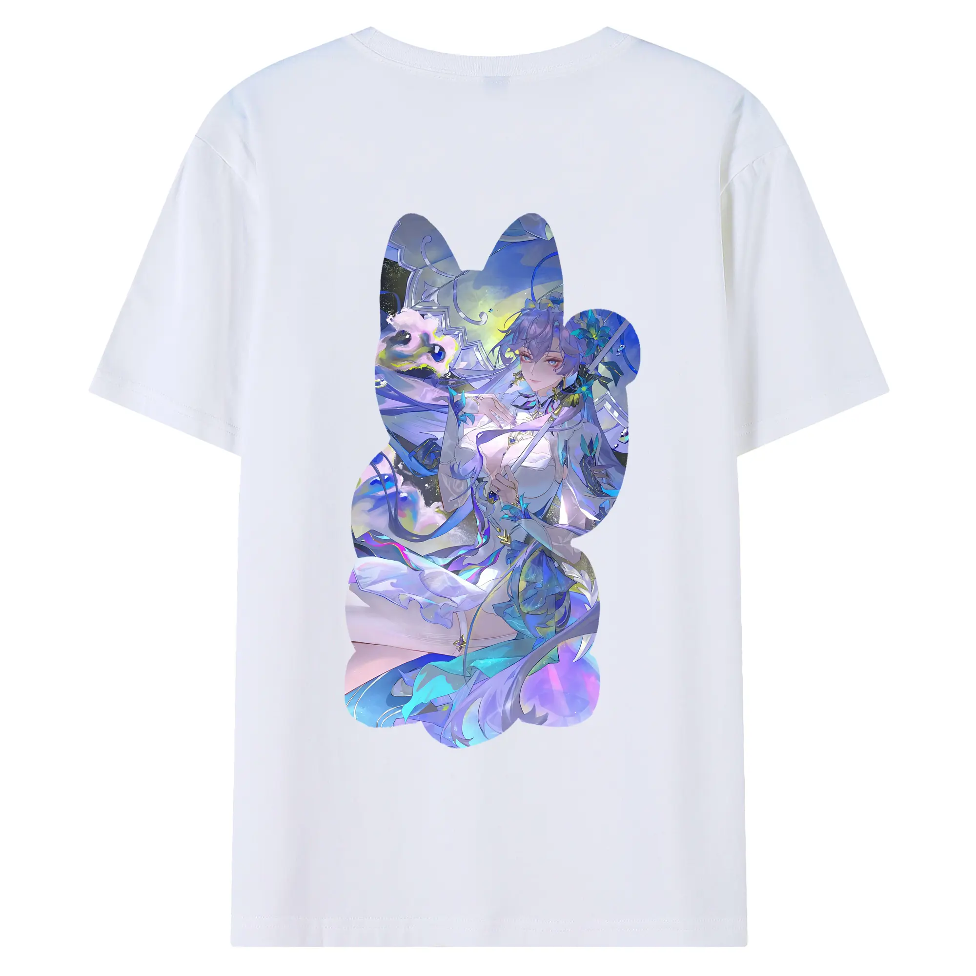 鳴潮 グッズ カンタレラ - 綿100％ 半袖Tシャツ ・ バックプリント ・ 快適 通気性 ・ 日常使い 散歩 スポーツ用