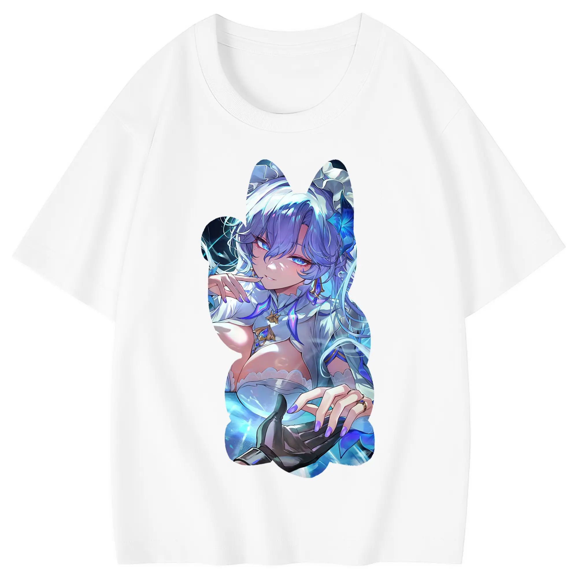 鳴潮 グッズ カンタレラ - 綿100％ キッズTシャツ ・ フロントプリント ・ 快適 通気性 ・ スポーツ カジュアル 散歩用