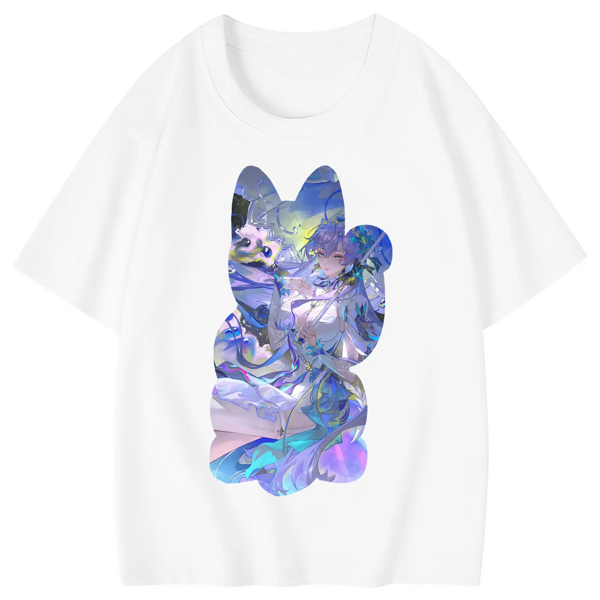 鳴潮 グッズ カンタレラ - 綿100％ キッズTシャツ ・ フロントプリント ・ 快適 通気性 ・ スポーツ カジュアル 散歩用