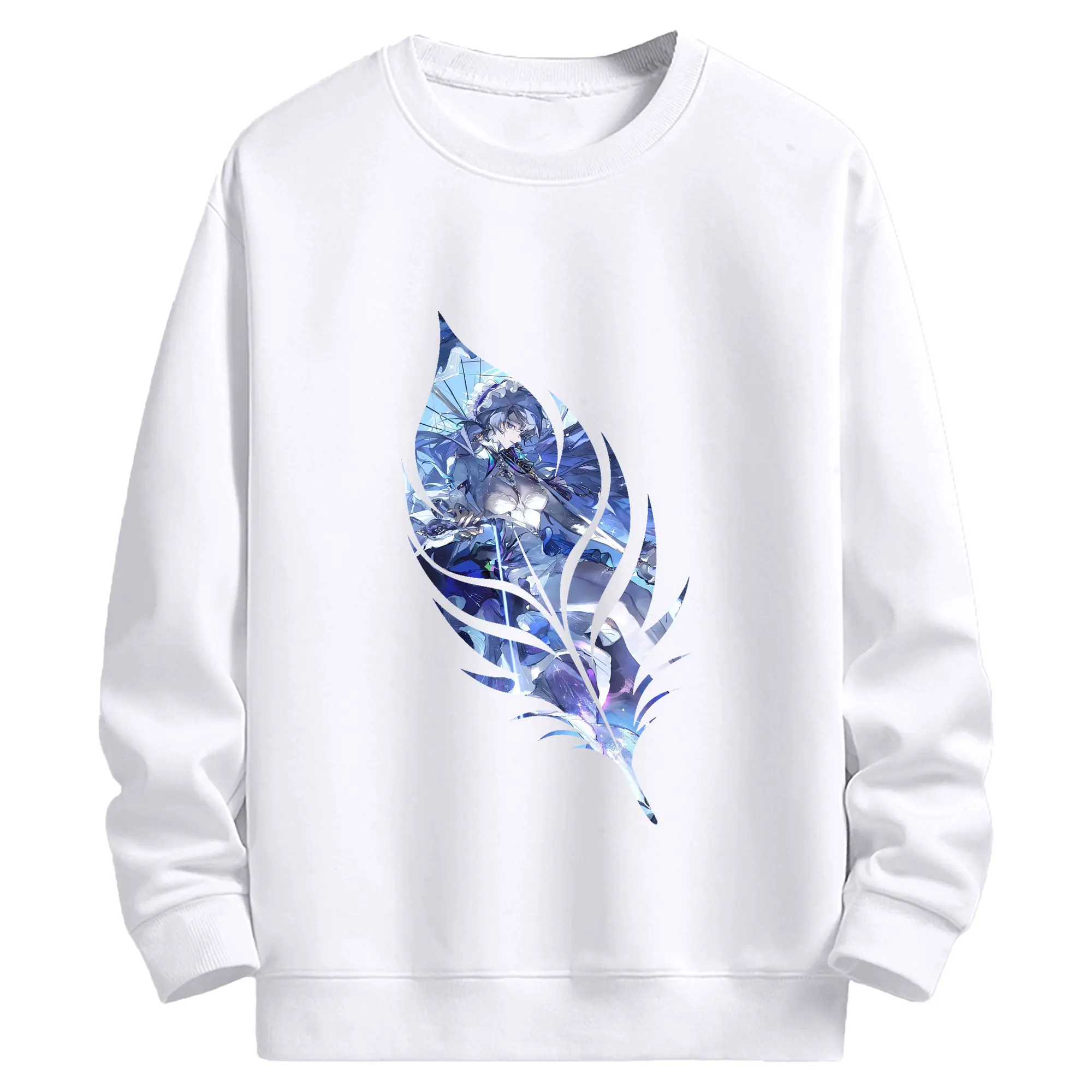 鳴潮 グッズ カンタレラ - 高品質 クルーネック スウェット ・ コットン59％ ポリエステル41％ ・ ユニセックス 長袖 トレーナー ・ カジュアル デイリー スポーツ 散歩用