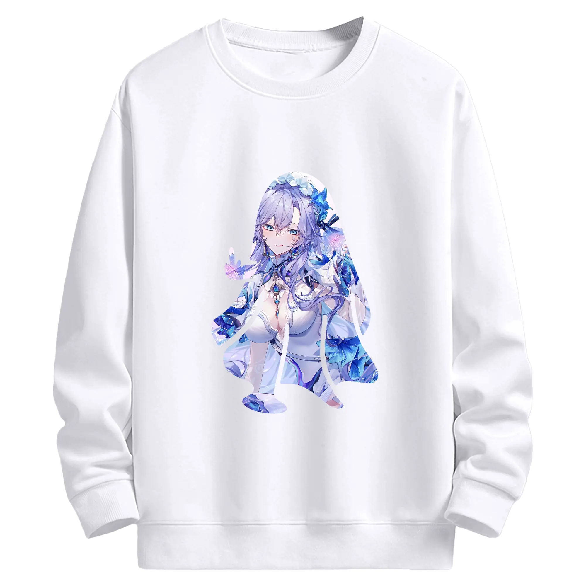 鳴潮 グッズ カンタレラ - 高品質 クルーネック スウェット ・ コットン59％ ポリエステル41％ ・ ユニセックス 長袖 トレーナー ・ カジュアル デイリー スポーツ 散歩用