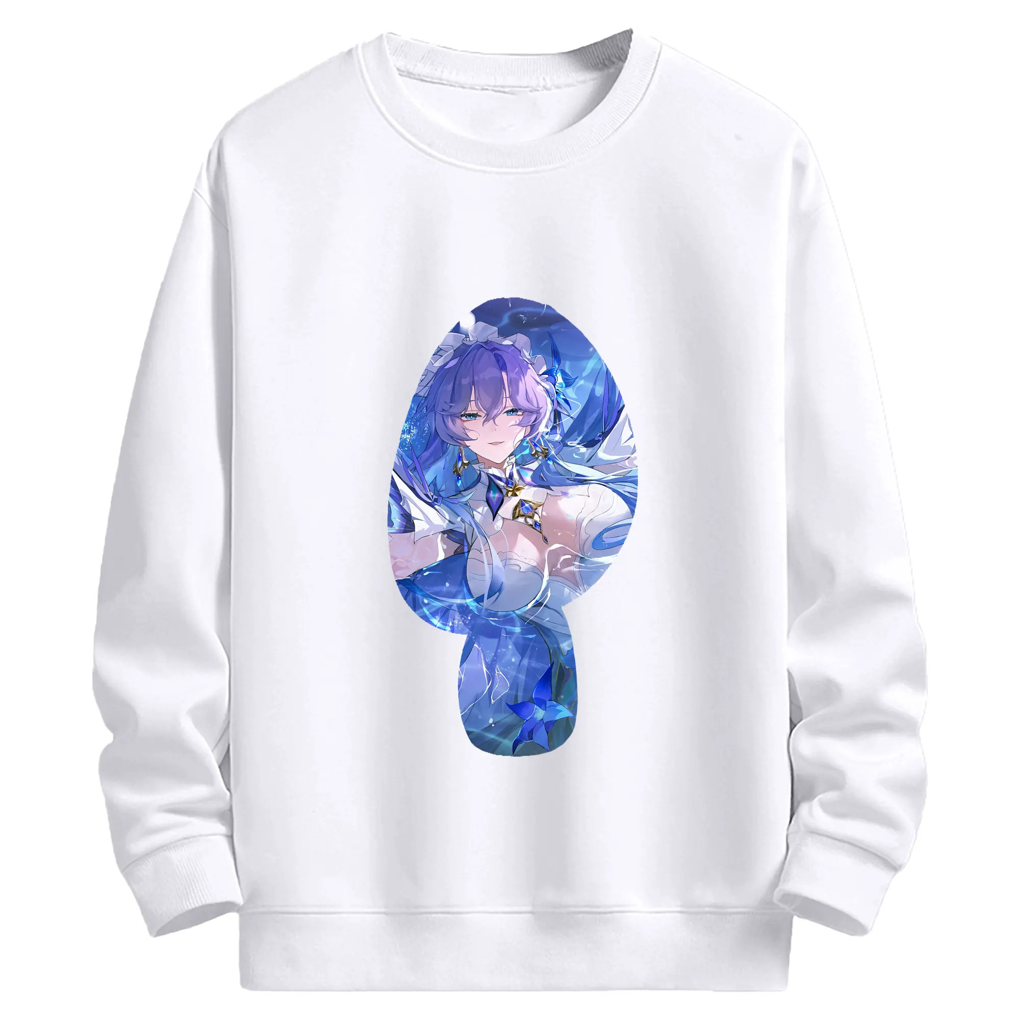 鳴潮 グッズ カンタレラ - 高品質 クルーネック スウェット ・ コットン59％ ポリエステル41％ ・ ユニセックス 長袖 トレーナー ・ カジュアル デイリー スポーツ 散歩用