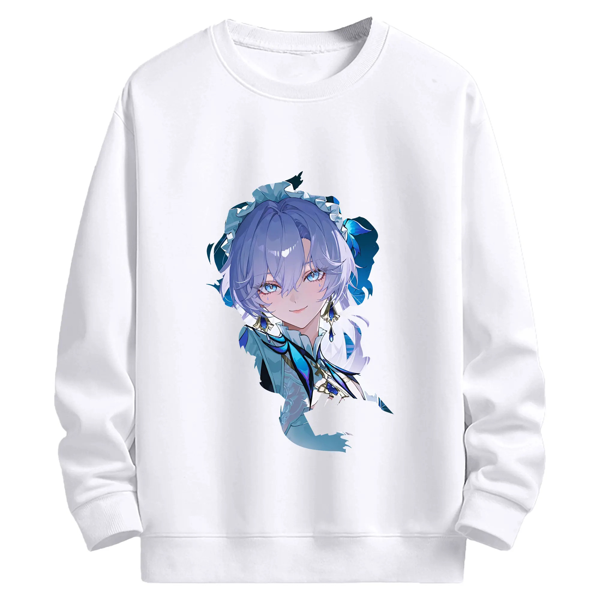 鳴潮 グッズ カンタレラ - 高品質 クルーネック スウェット ・ コットン59％ ポリエステル41％ ・ ユニセックス 長袖 トレーナー ・ カジュアル デイリー スポーツ 散歩用