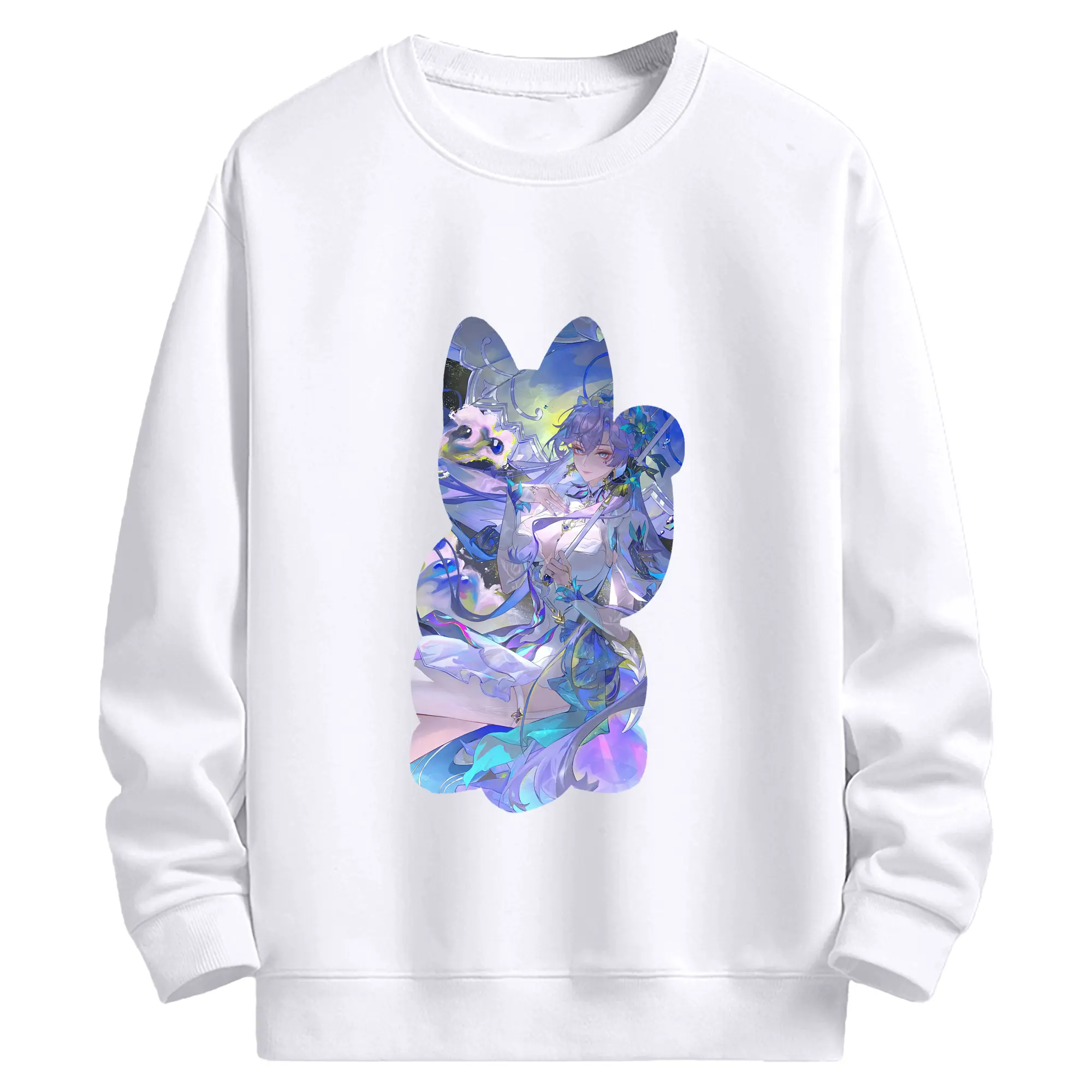 鳴潮 グッズ カンタレラ - 高品質 クルーネック スウェット ・ コットン59％ ポリエステル41％ ・ ユニセックス 長袖 トレーナー ・ カジュアル デイリー スポーツ 散歩用