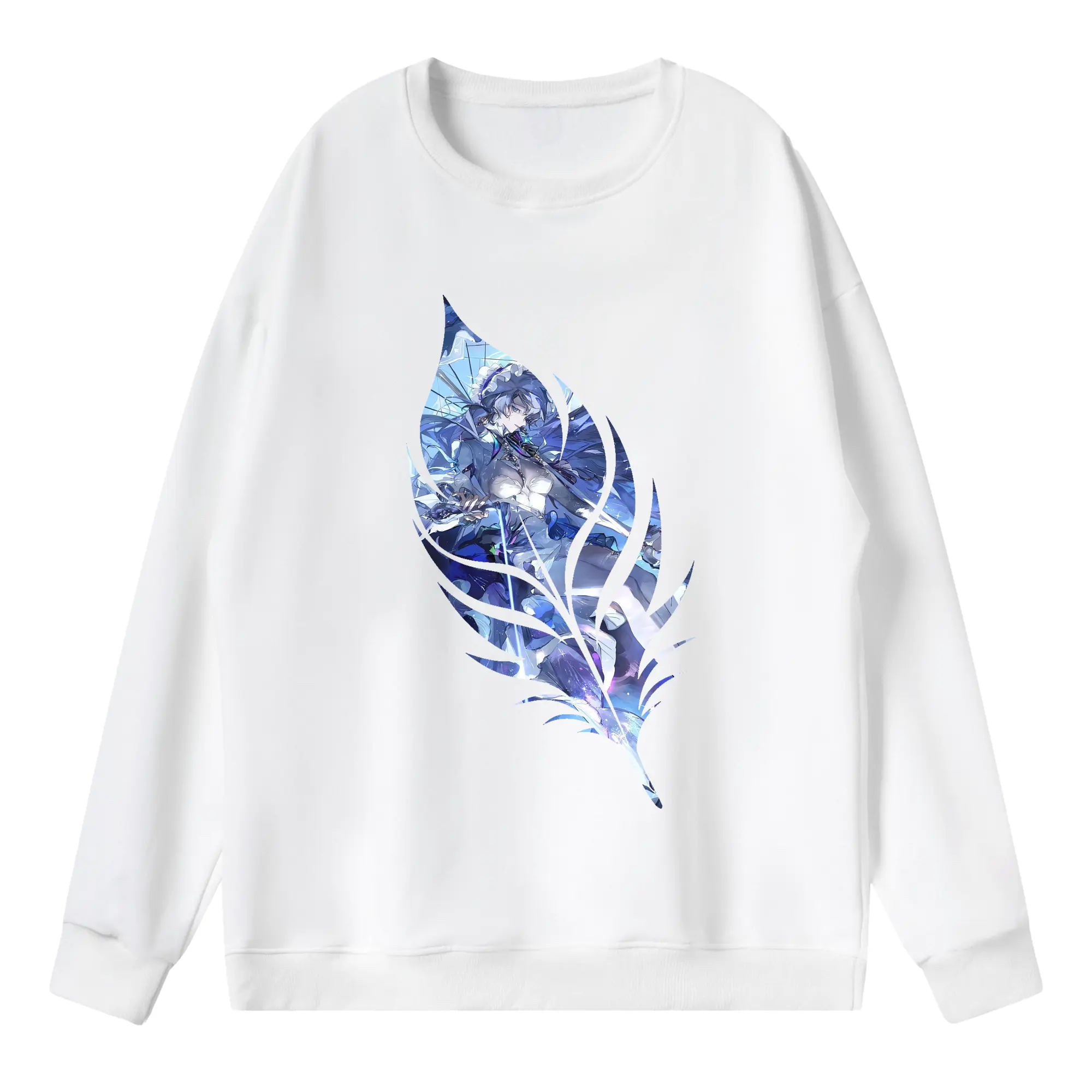 鳴潮 グッズ カンタレラ - 薄手 クルーネック スウェット 裏毛260g · ポリエステル 春秋向け カジュアル 男女兼用 · トレーナー デイリー スポーツ 散歩に最適