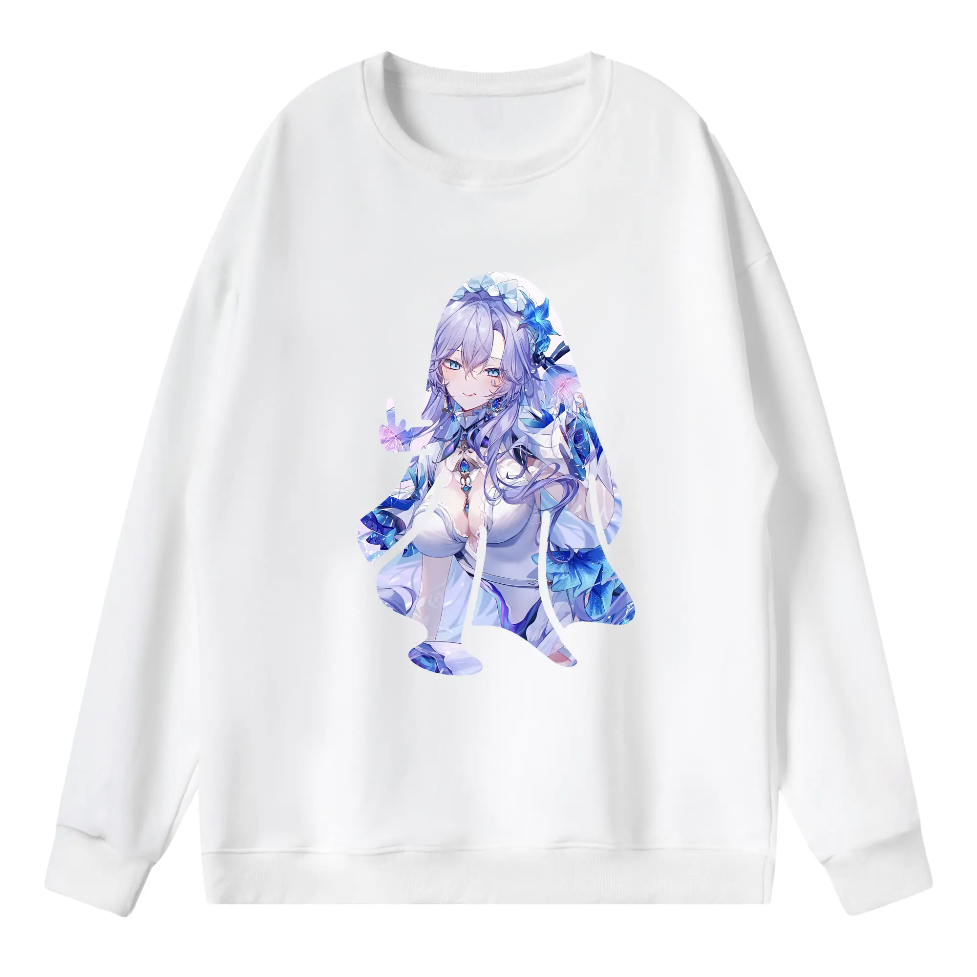 鳴潮 グッズ カンタレラ - 薄手 クルーネック スウェット 裏毛260g · ポリエステル 春秋向け カジュアル 男女兼用 · トレーナー デイリー スポーツ 散歩に最適