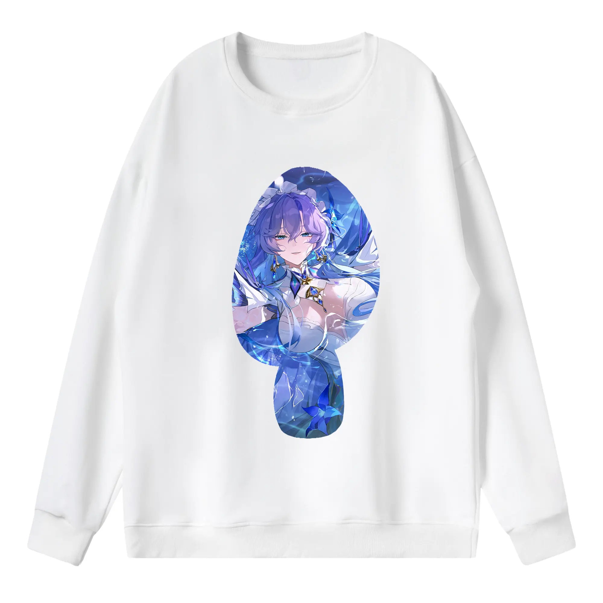 鳴潮 グッズ カンタレラ - 薄手 クルーネック スウェット 裏毛260g · ポリエステル 春秋向け カジュアル 男女兼用 · トレーナー デイリー スポーツ 散歩に最適