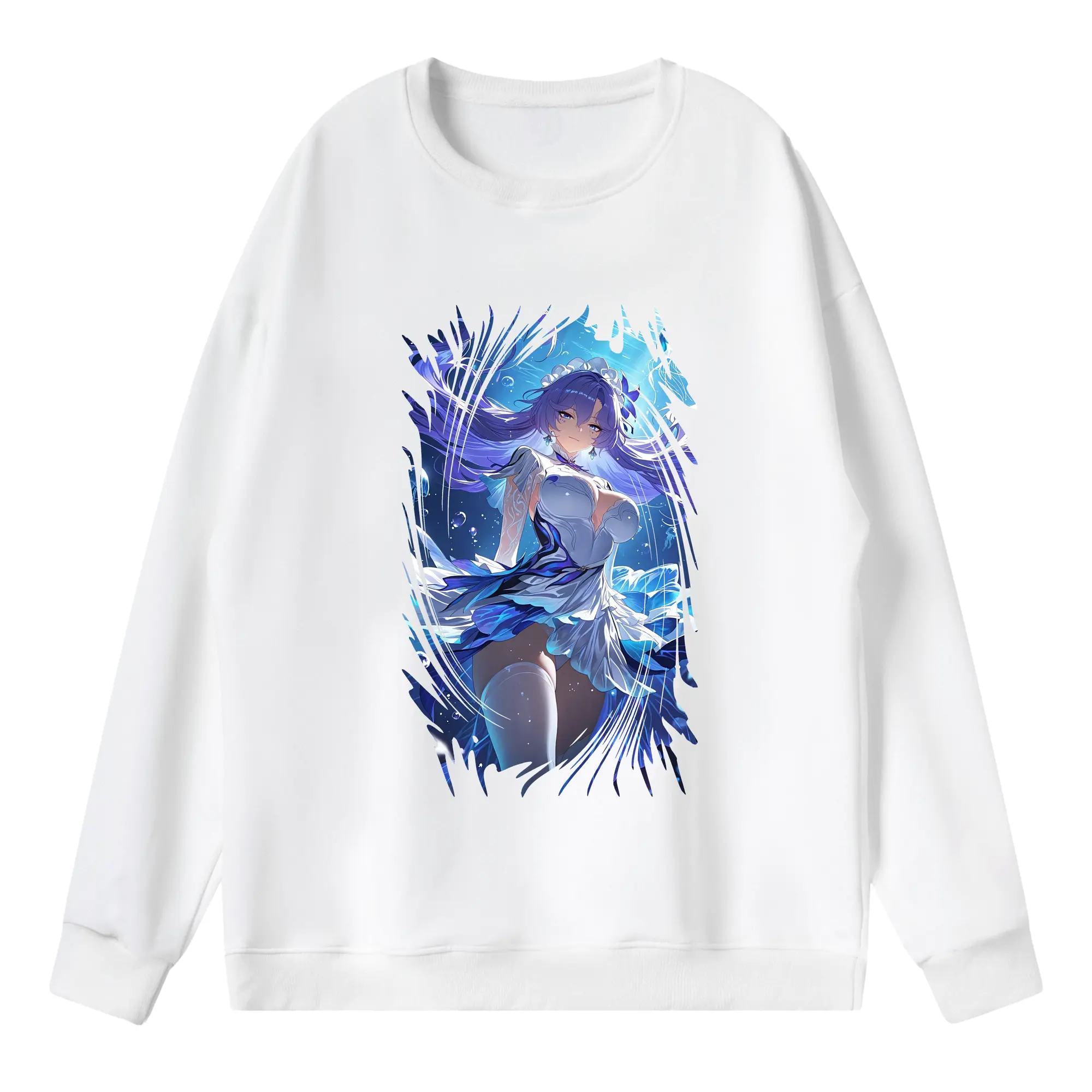 鳴潮 グッズ カンタレラ - 薄手 クルーネック スウェット 裏毛260g · ポリエステル 春秋向け カジュアル 男女兼用 · トレーナー デイリー スポーツ 散歩に最適