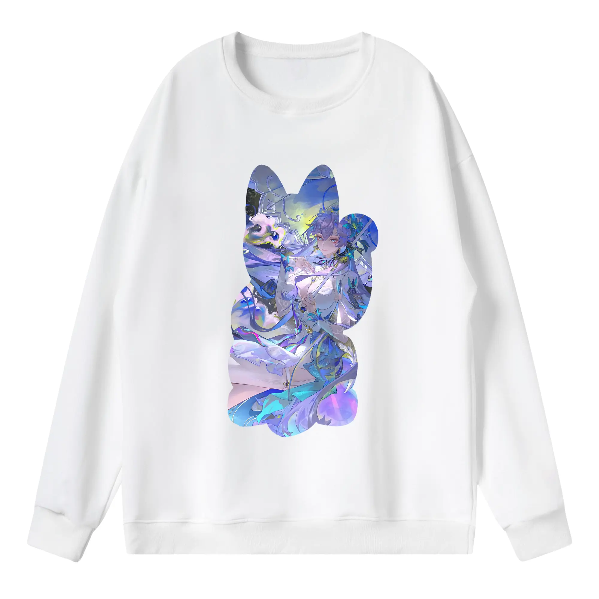 鳴潮 グッズ カンタレラ - 薄手 クルーネック スウェット 裏毛260g · ポリエステル 春秋向け カジュアル 男女兼用 · トレーナー デイリー スポーツ 散歩に最適