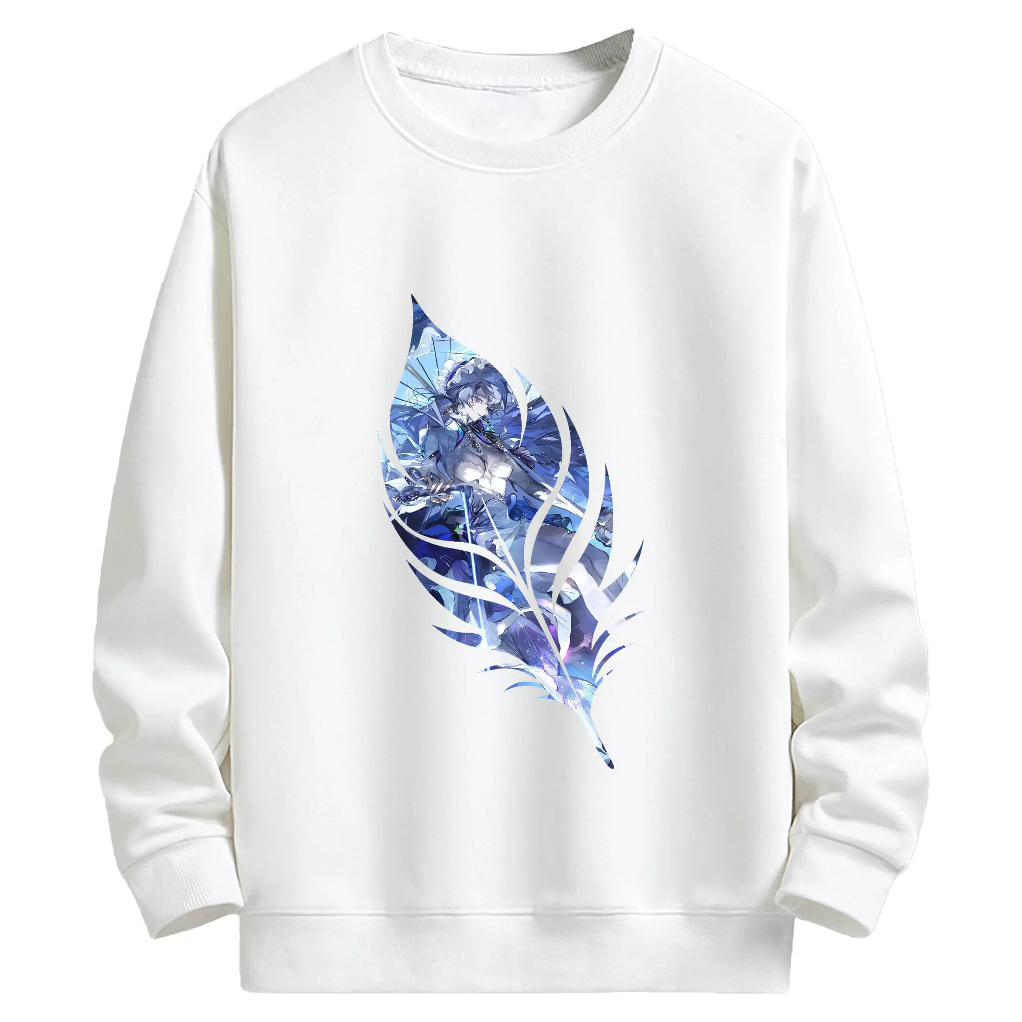 鳴潮 グッズ カンタレラ - キッズ クルーネックスウェットシャツ ・ フロントプリント ・ 綿80％ ポリエステル20％ ・ 快適 通学 スポーツ 日常使い お散歩用