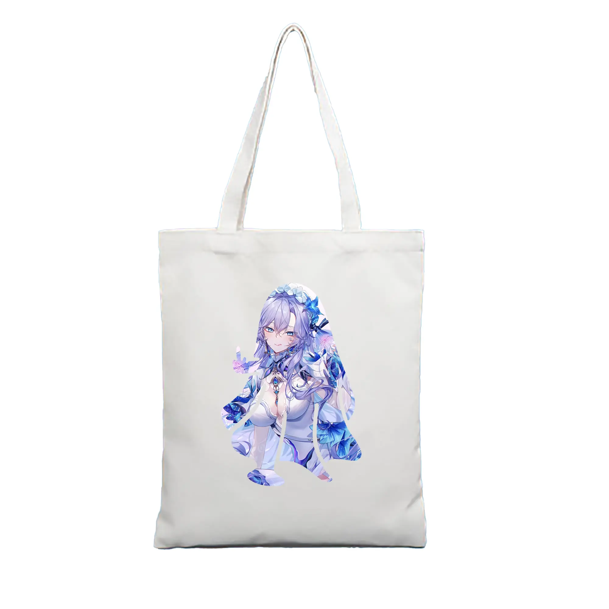 鳴潮 グッズ カンタレラ - 縦型キャンバス手提げバッグ（トートバッグ） ・ キャンバス素材 ・ ショッピング用 ・ 軽量 丈夫 お手入れ簡単