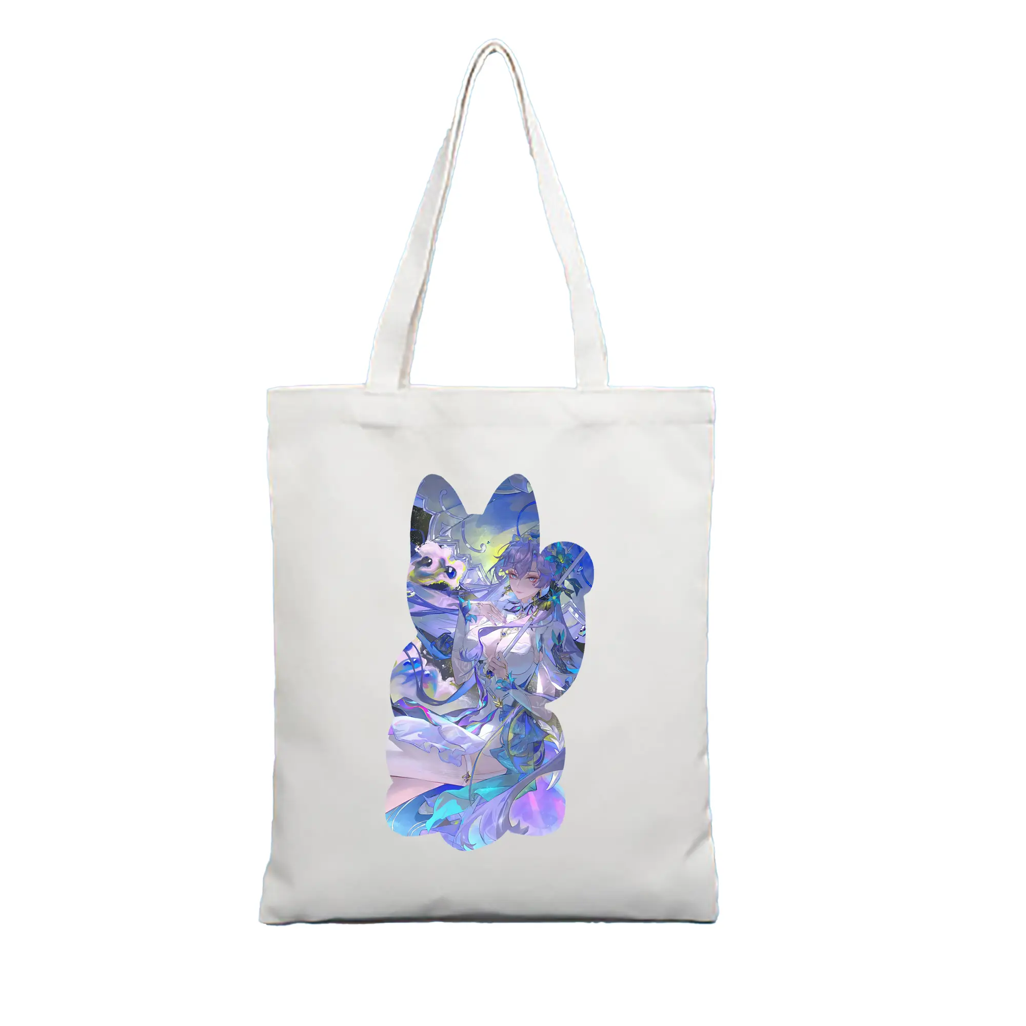 鳴潮 グッズ カンタレラ - 縦型キャンバス手提げバッグ（トートバッグ） ・ キャンバス素材 ・ ショッピング用 ・ 軽量 丈夫 お手入れ簡単