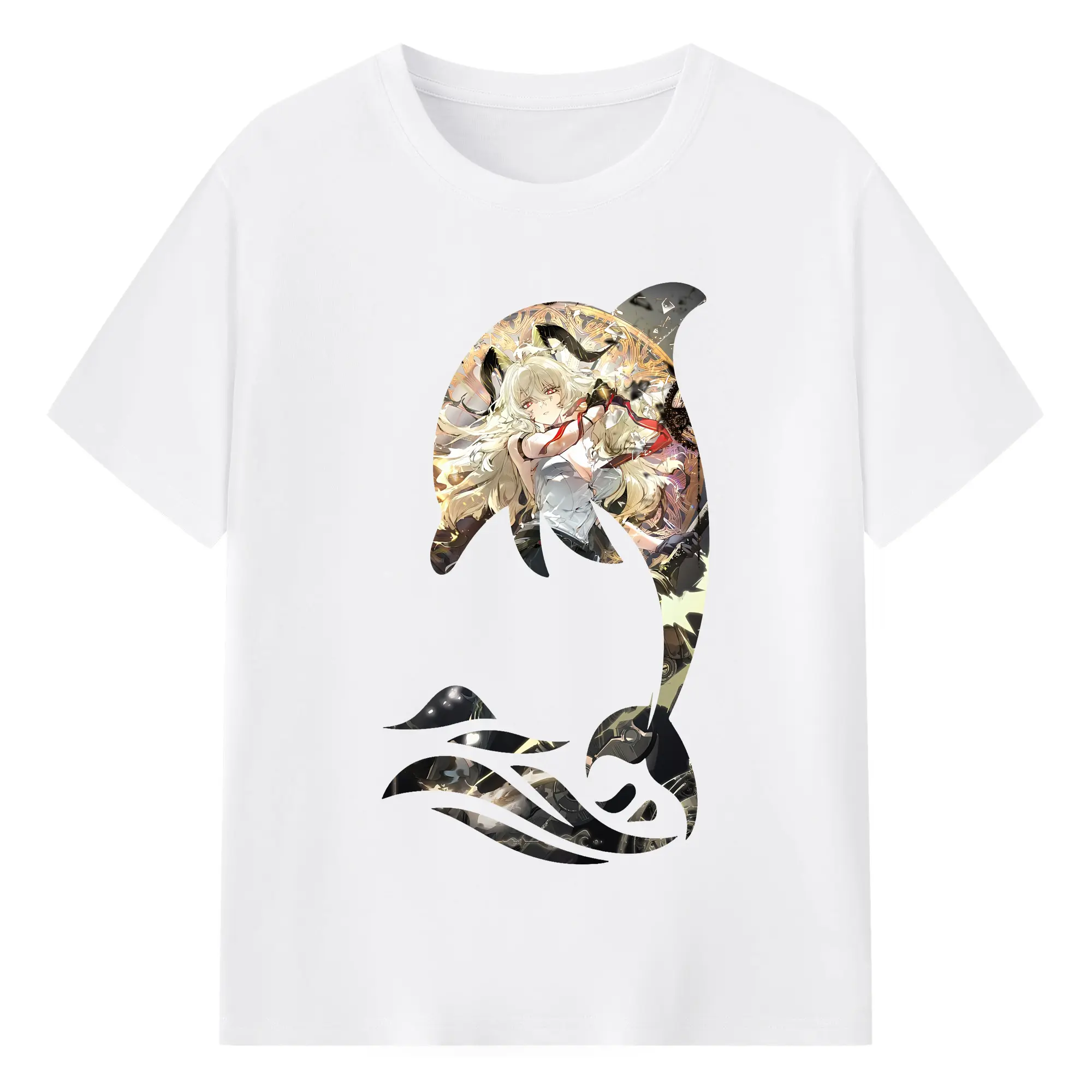 鳴潮 グッズ ザンニー - 綿100％ 半袖Tシャツ ・ フロントプリント ・ 快適 通気性 ・ 日常使い 散歩 スポーツ用