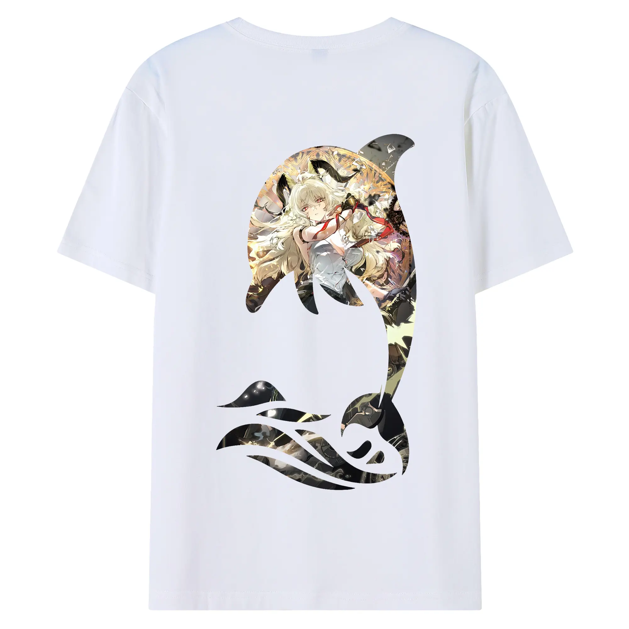 鳴潮 グッズ ザンニー - 綿100％ 半袖Tシャツ ・ バックプリント ・ 快適 通気性 ・ 日常使い 散歩 スポーツ用