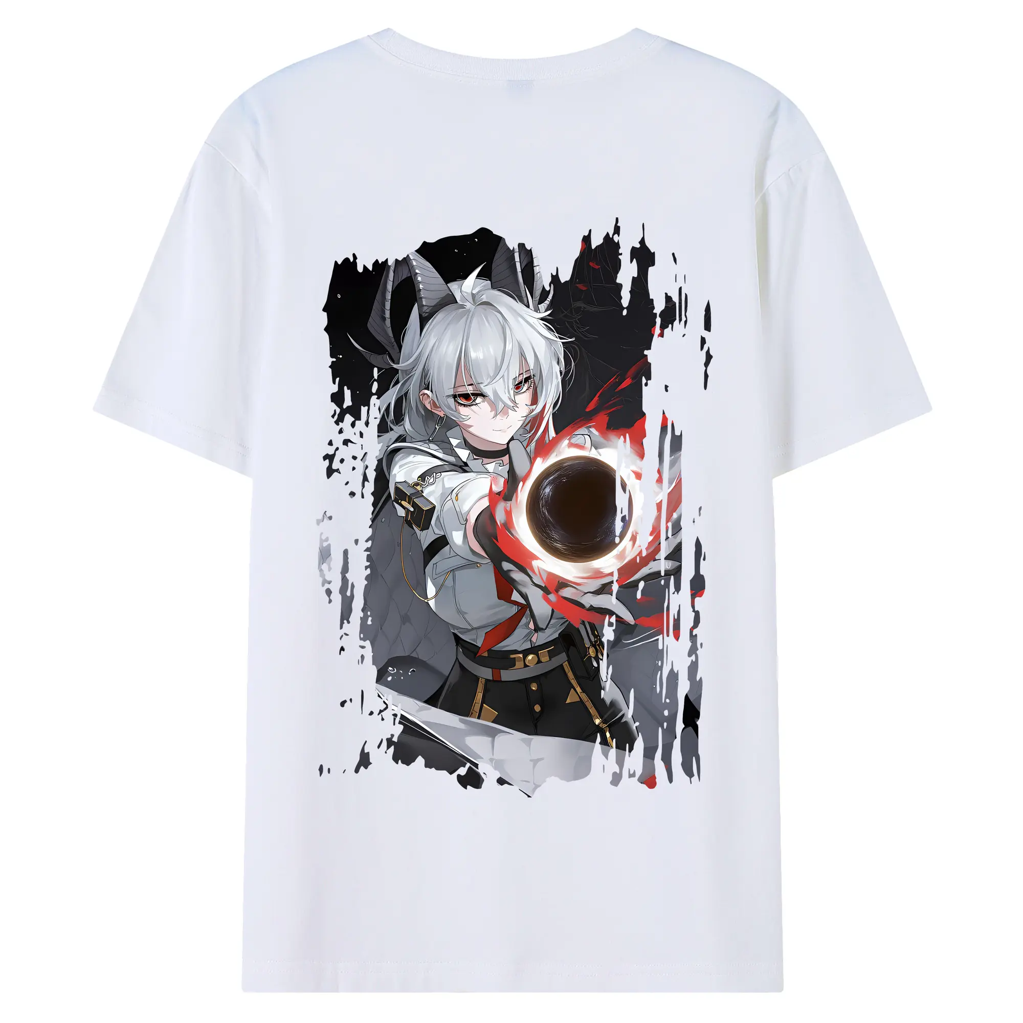 鳴潮 グッズ ザンニー - 綿100％ 半袖Tシャツ ・ バックプリント ・ 快適 通気性 ・ 日常使い 散歩 スポーツ用