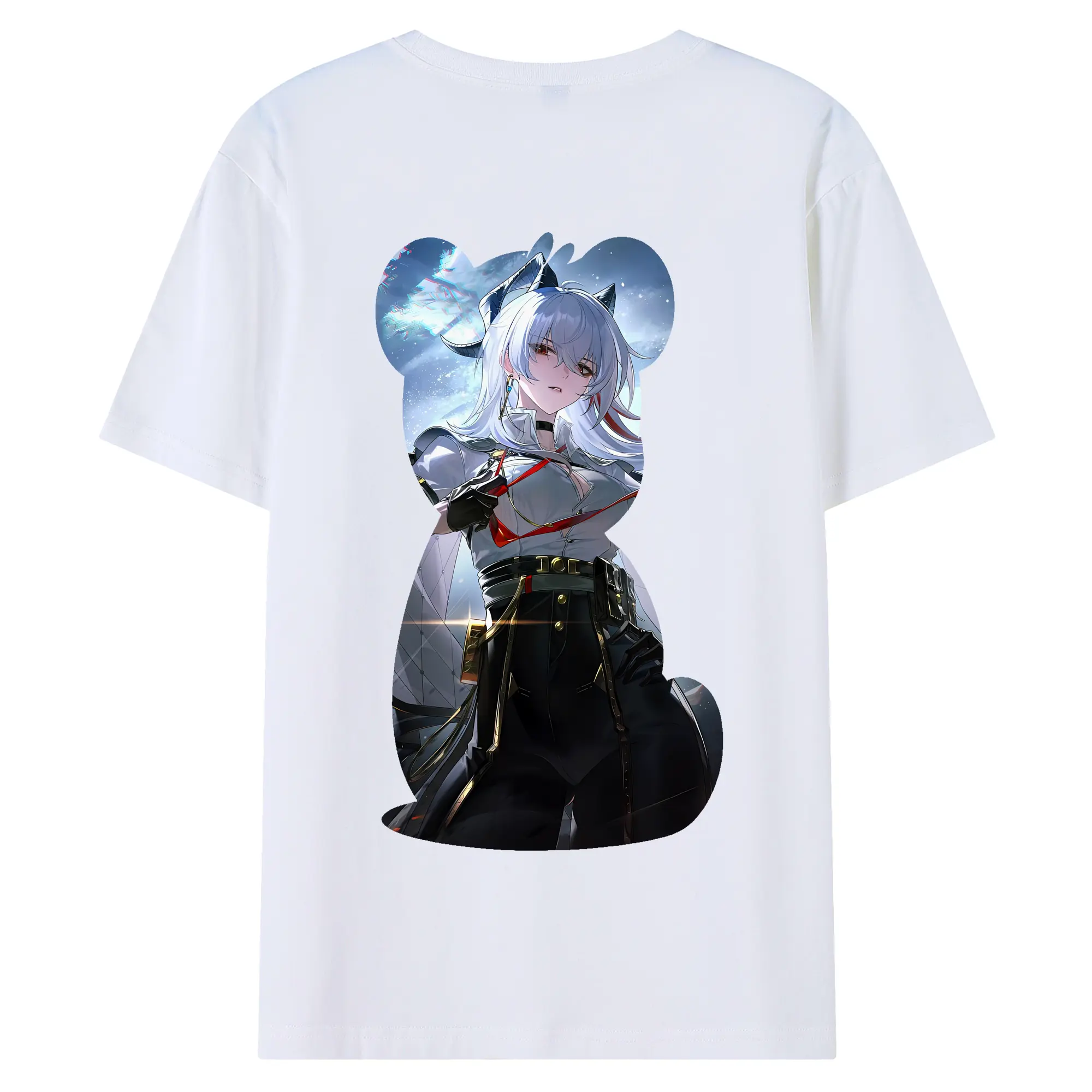 鳴潮 グッズ ザンニー - 綿100％ 半袖Tシャツ ・ バックプリント ・ 快適 通気性 ・ 日常使い 散歩 スポーツ用