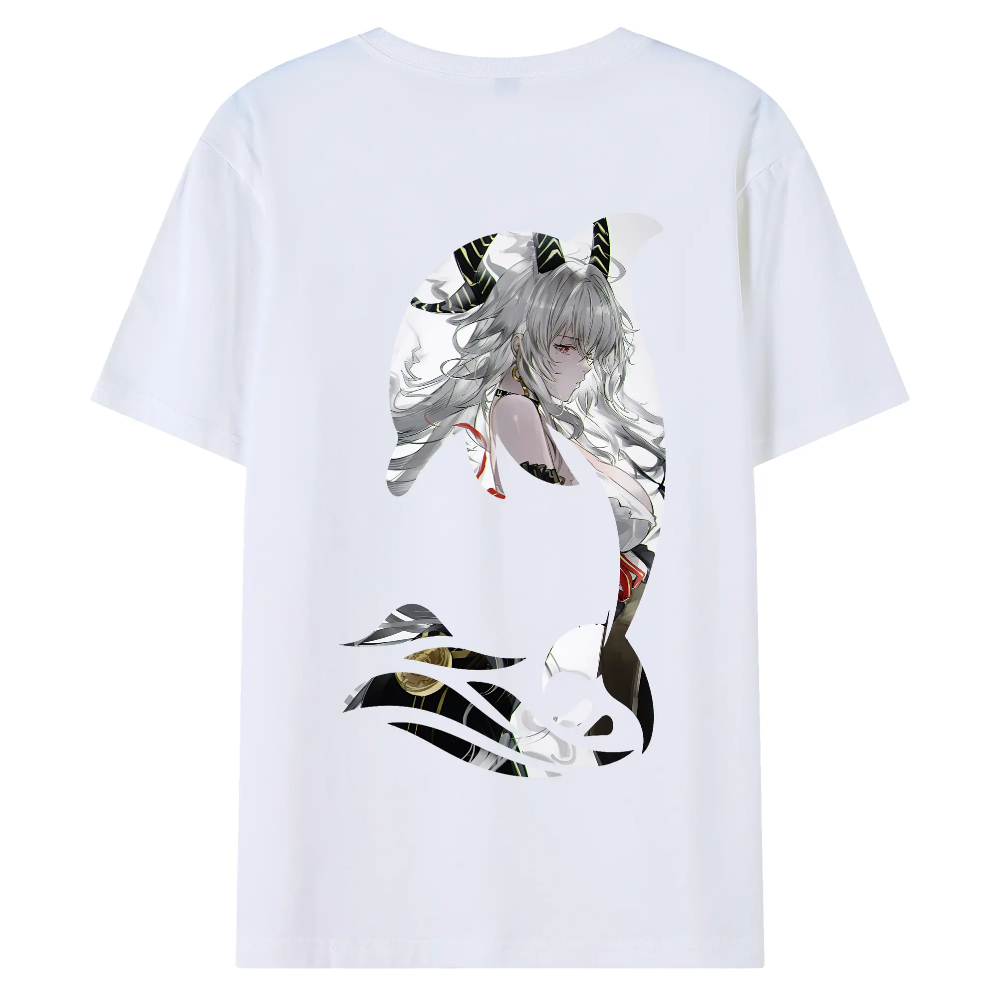 鳴潮 グッズ ザンニー - 綿100％ 半袖Tシャツ ・ バックプリント ・ 快適 通気性 ・ 日常使い 散歩 スポーツ用