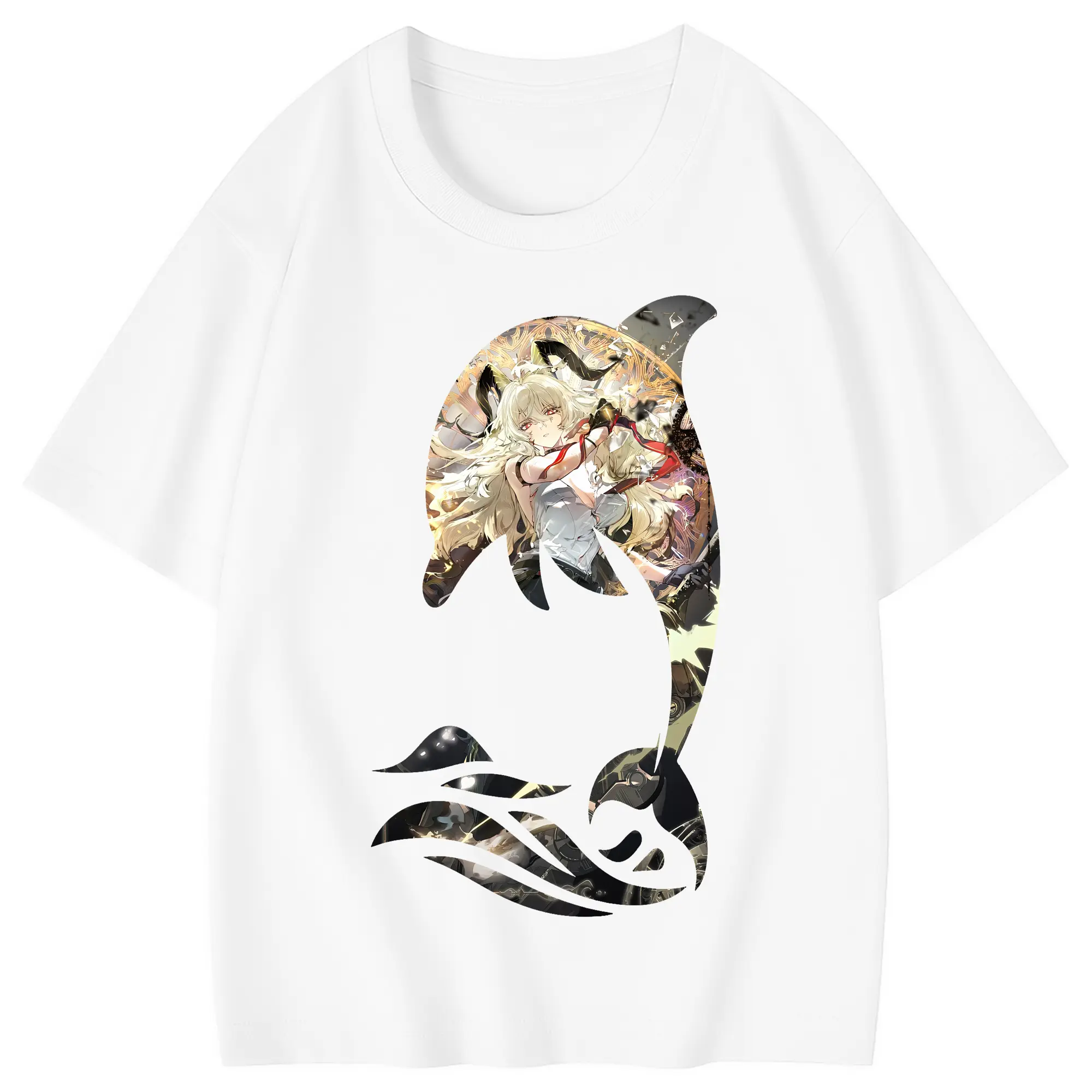 鳴潮 グッズ ザンニー - 綿100％ キッズTシャツ ・ フロントプリント ・ 快適 通気性 ・ スポーツ カジュアル 散歩用