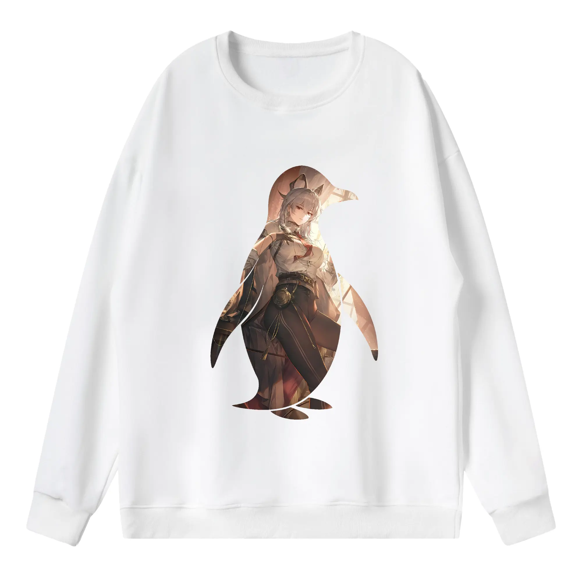 鳴潮 グッズ ザンニー - 薄手 クルーネック スウェット 裏毛260g · ポリエステル 春秋向け カジュアル 男女兼用 · トレーナー デイリー スポーツ 散歩に最適