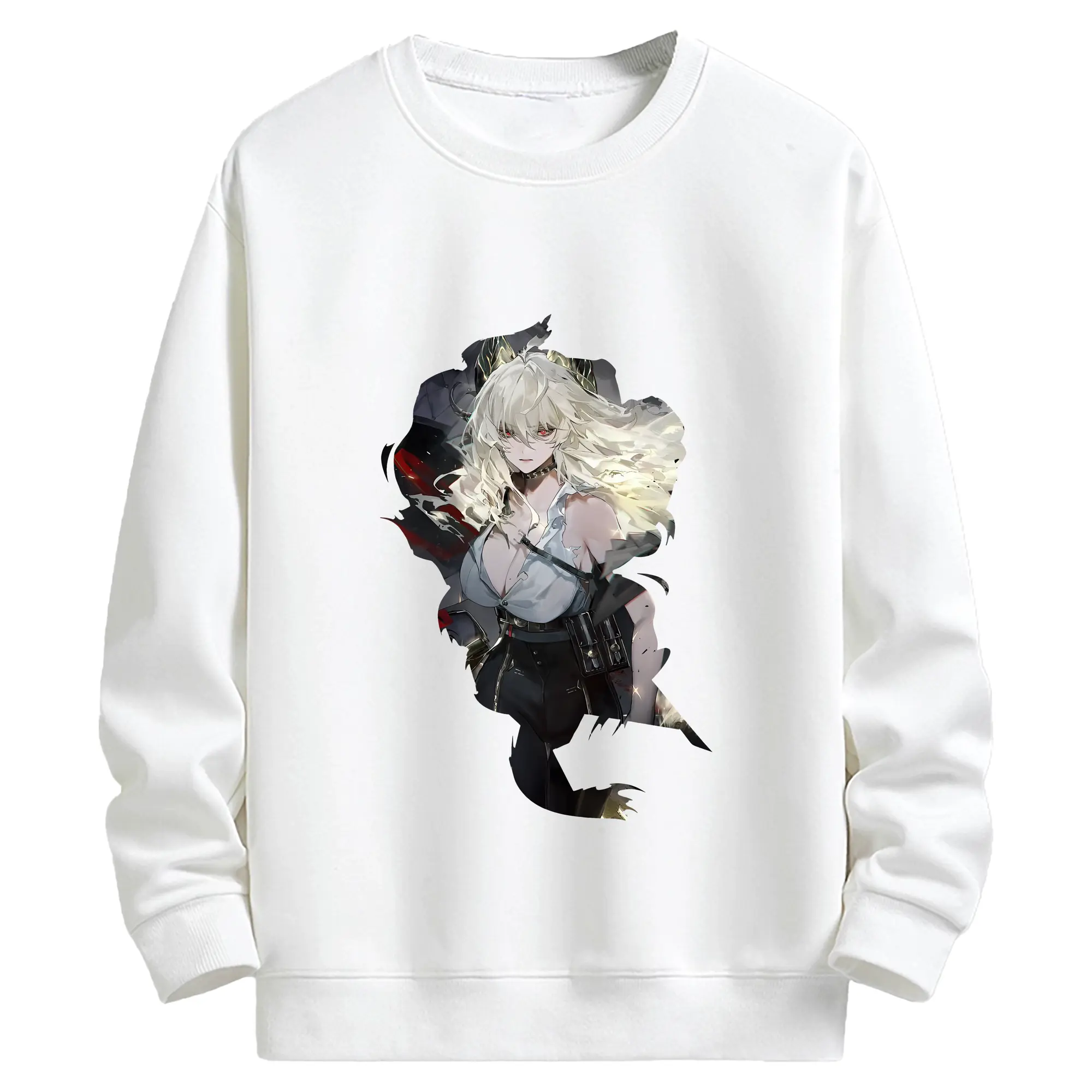 鳴潮 グッズ ザンニー - キッズ クルーネックスウェットシャツ ・ フロントプリント ・ 綿80％ ポリエステル20％ ・ 快適 通学 スポーツ 日常使い お散歩用