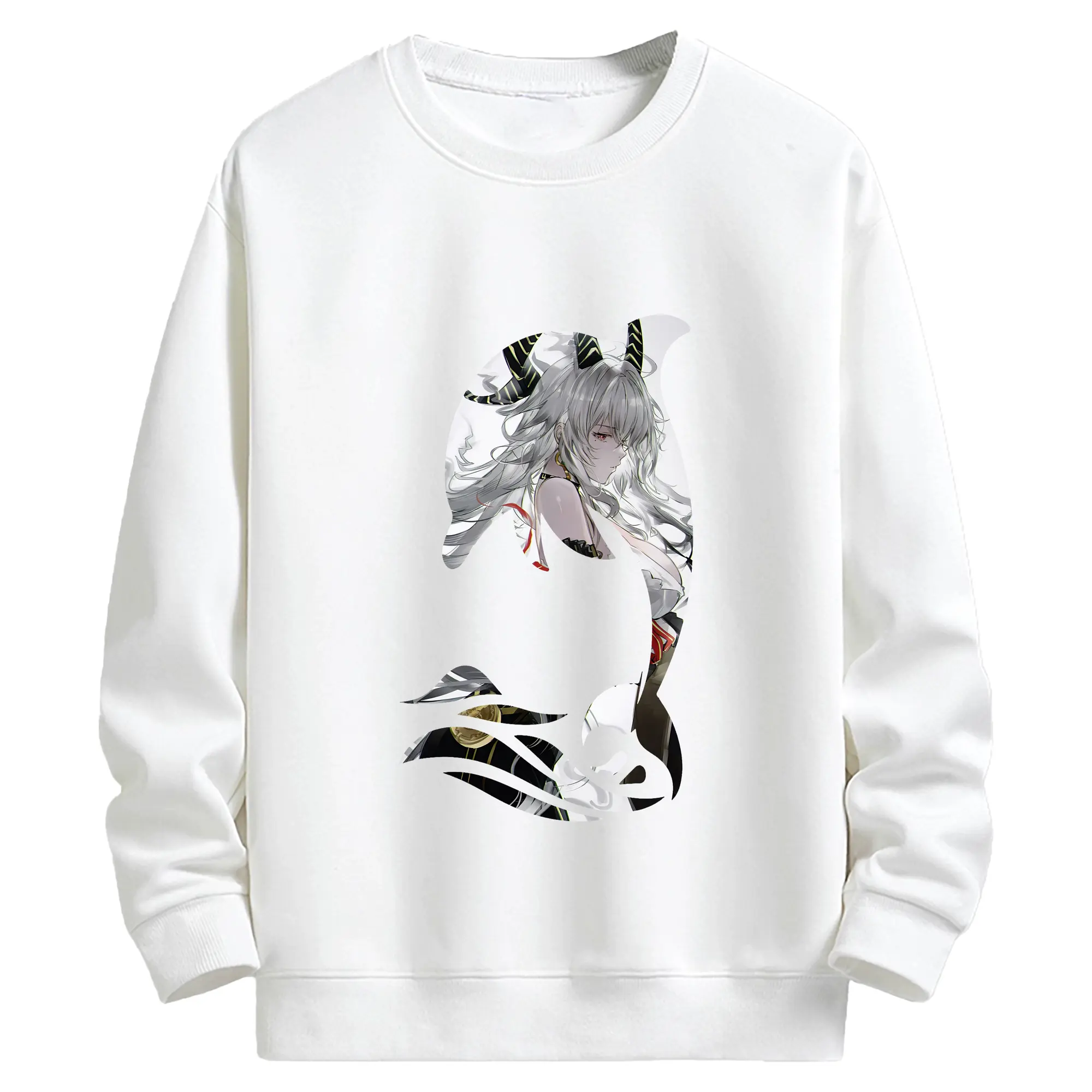 鳴潮 グッズ ザンニー - キッズ クルーネックスウェットシャツ ・ フロントプリント ・ 綿80％ ポリエステル20％ ・ 快適 通学 スポーツ 日常使い お散歩用