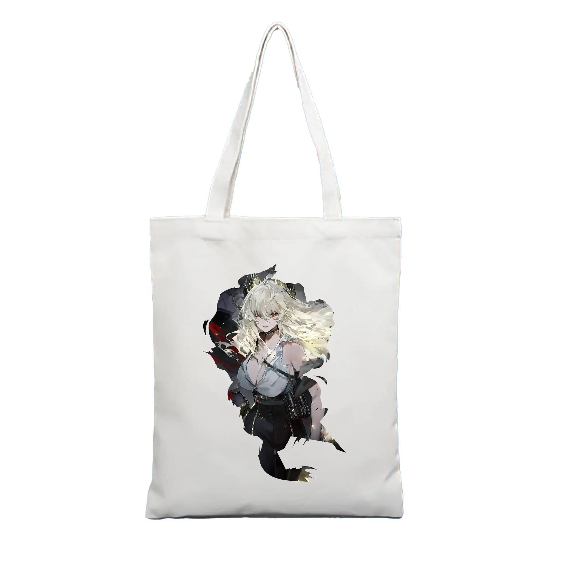 鳴潮 グッズ ザンニー - 縦型キャンバス手提げバッグ（トートバッグ） ・ キャンバス素材 ・ ショッピング用 ・ 軽量 丈夫 お手入れ簡単