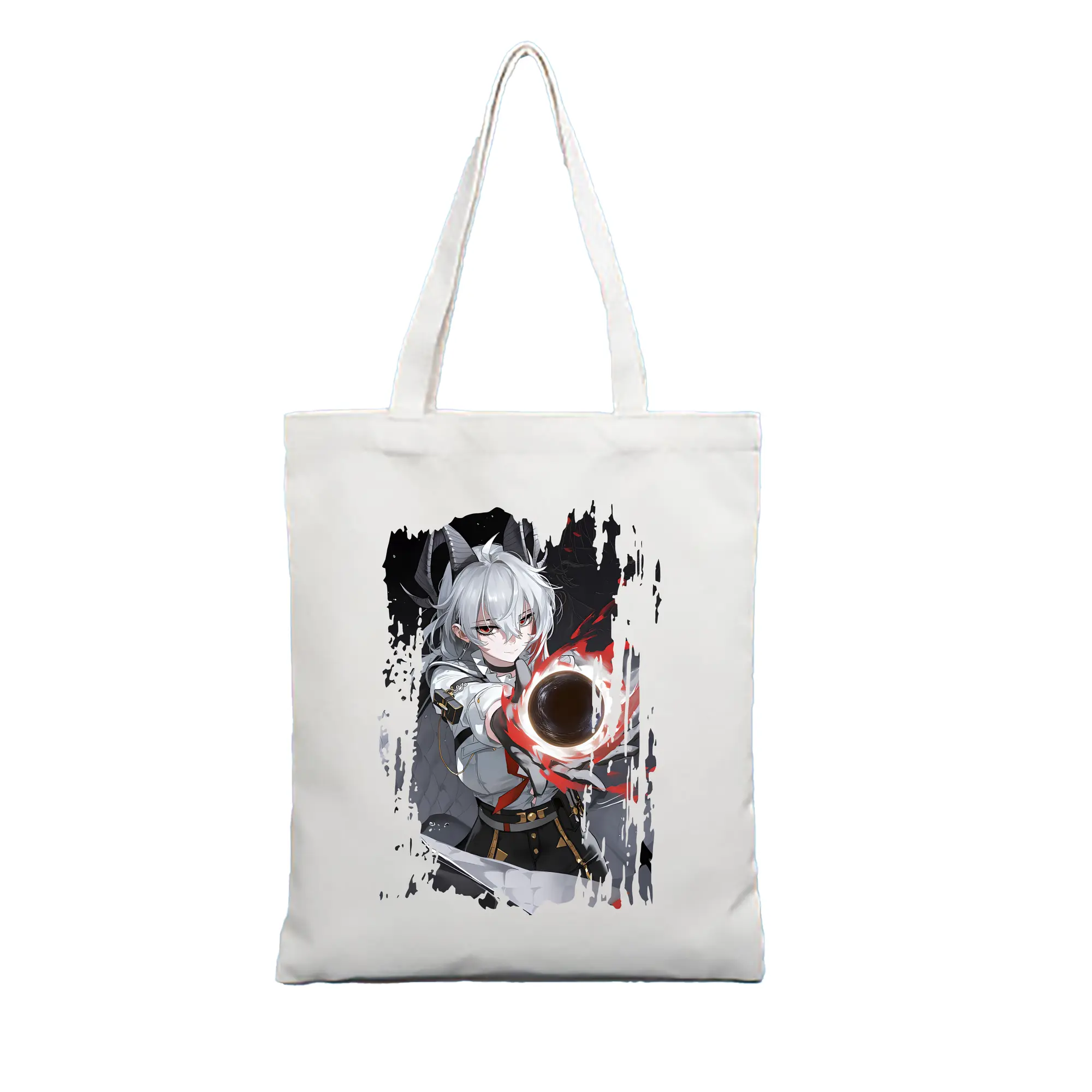 鳴潮 グッズ ザンニー - 縦型キャンバス手提げバッグ（トートバッグ） ・ キャンバス素材 ・ ショッピング用 ・ 軽量 丈夫 お手入れ簡単