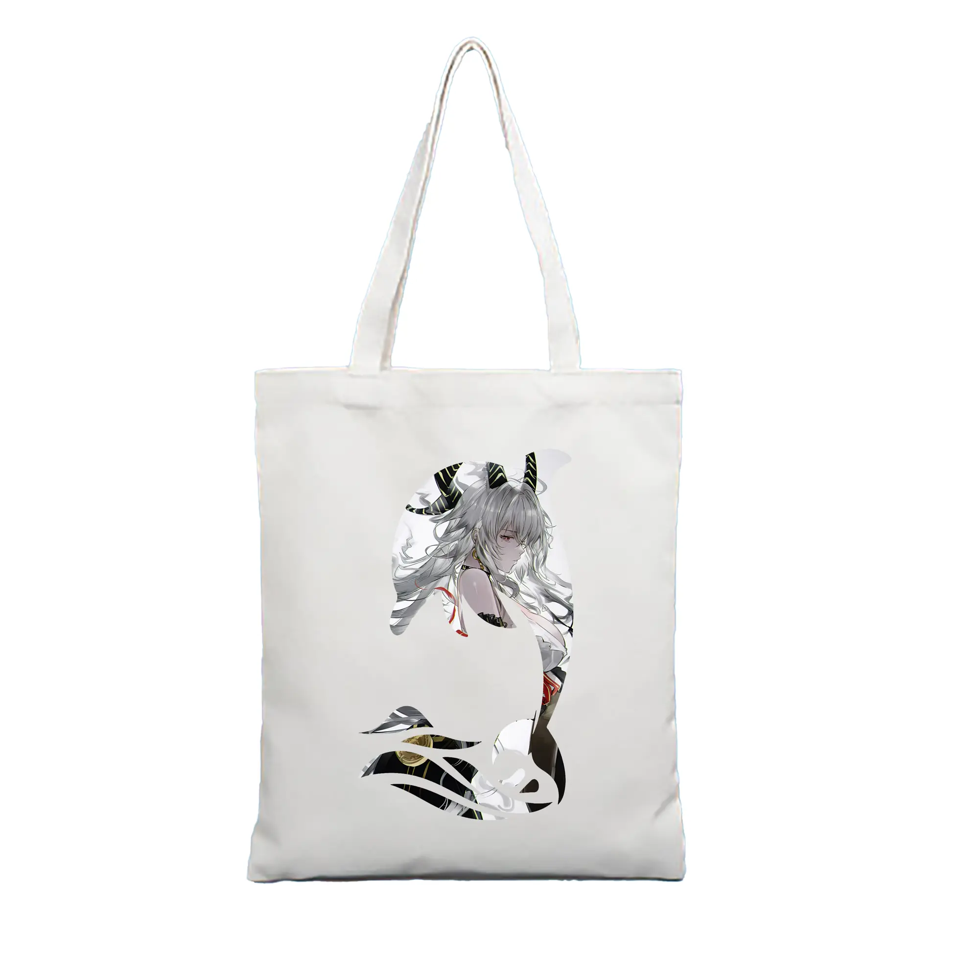 鳴潮 グッズ ザンニー - 縦型キャンバス手提げバッグ（トートバッグ） ・ キャンバス素材 ・ ショッピング用 ・ 軽量 丈夫 お手入れ簡単