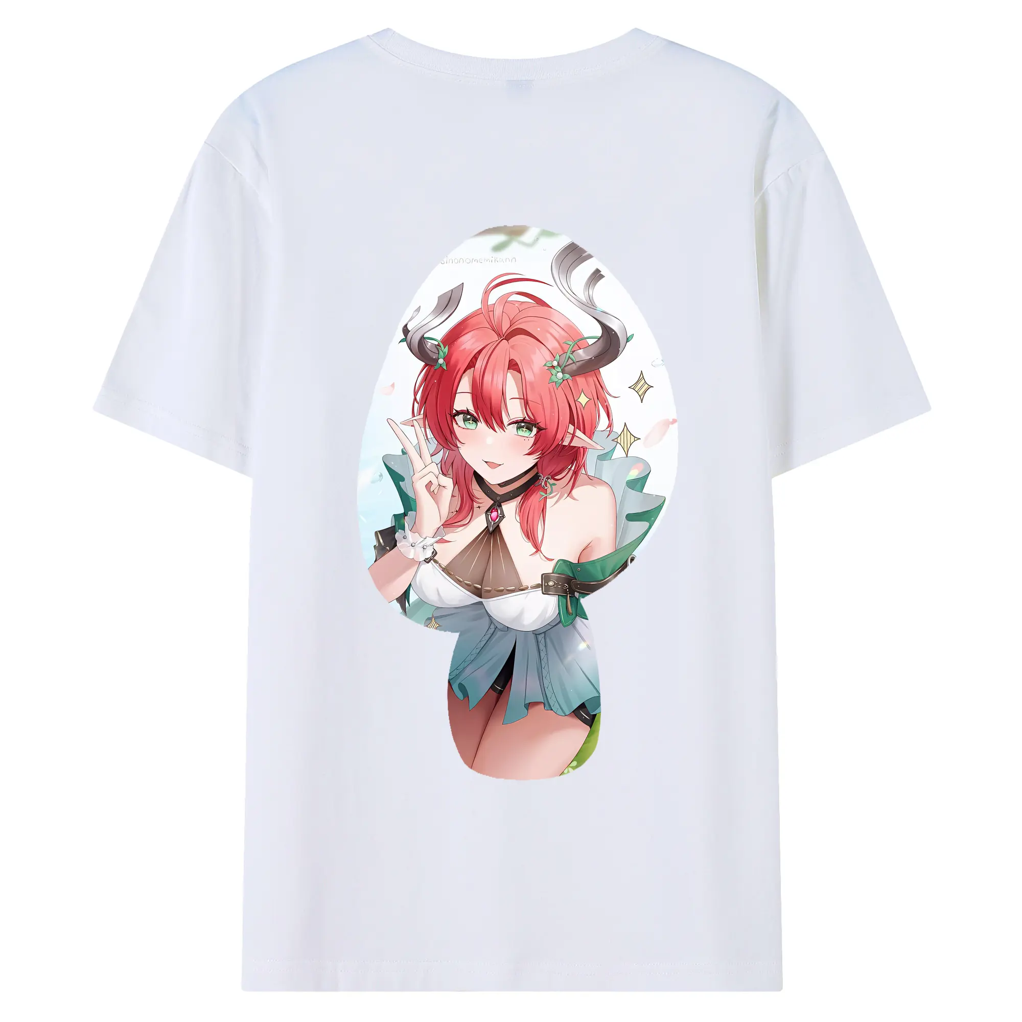 鳴潮 グッズ シャコンヌ - 綿100％ 半袖Tシャツ ・ バックプリント ・ 快適 通気性 ・ 日常使い 散歩 スポーツ用