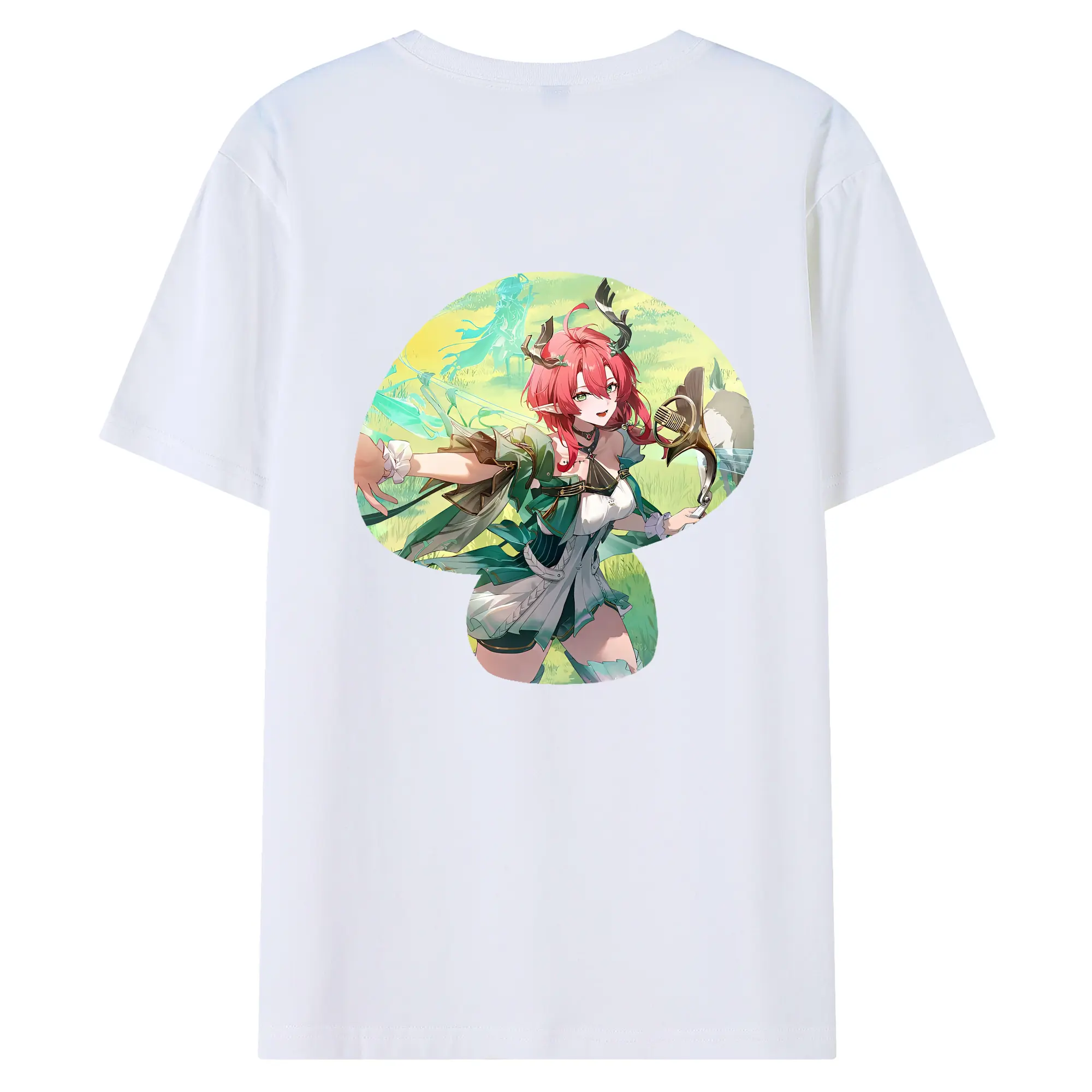 鳴潮 グッズ シャコンヌ - 綿100％ 半袖Tシャツ ・ バックプリント ・ 快適 通気性 ・ 日常使い 散歩 スポーツ用