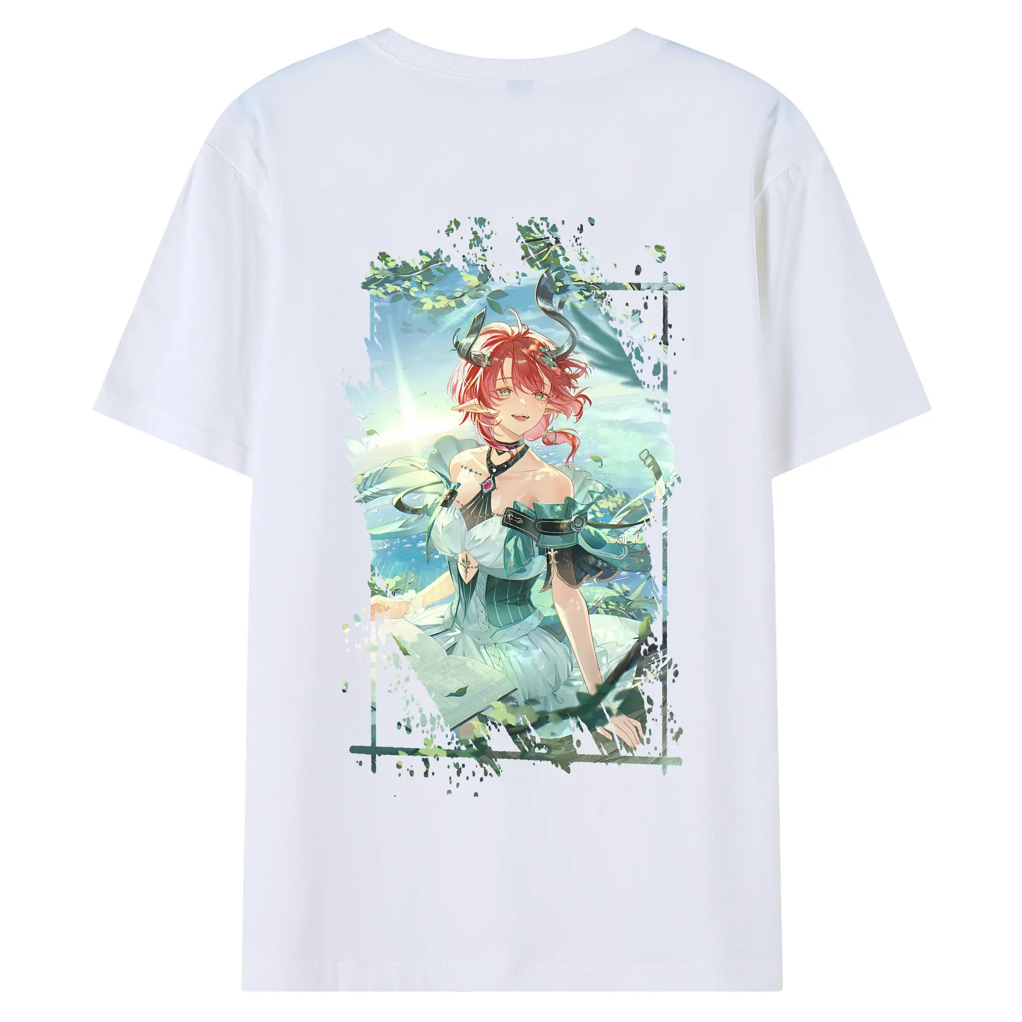 鳴潮 グッズ シャコンヌ - 綿100％ 半袖Tシャツ ・ バックプリント ・ 快適 通気性 ・ 日常使い 散歩 スポーツ用