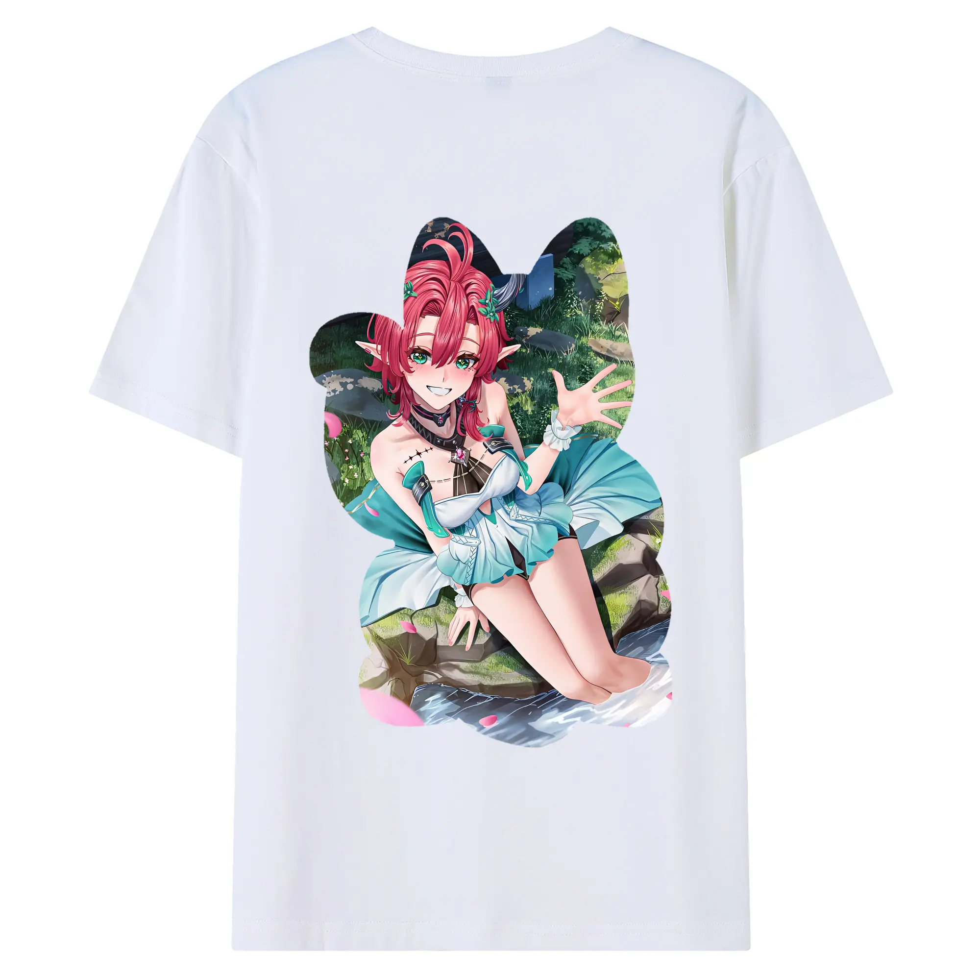 鳴潮 グッズ シャコンヌ - 綿100％ 半袖Tシャツ ・ バックプリント ・ 快適 通気性 ・ 日常使い 散歩 スポーツ用