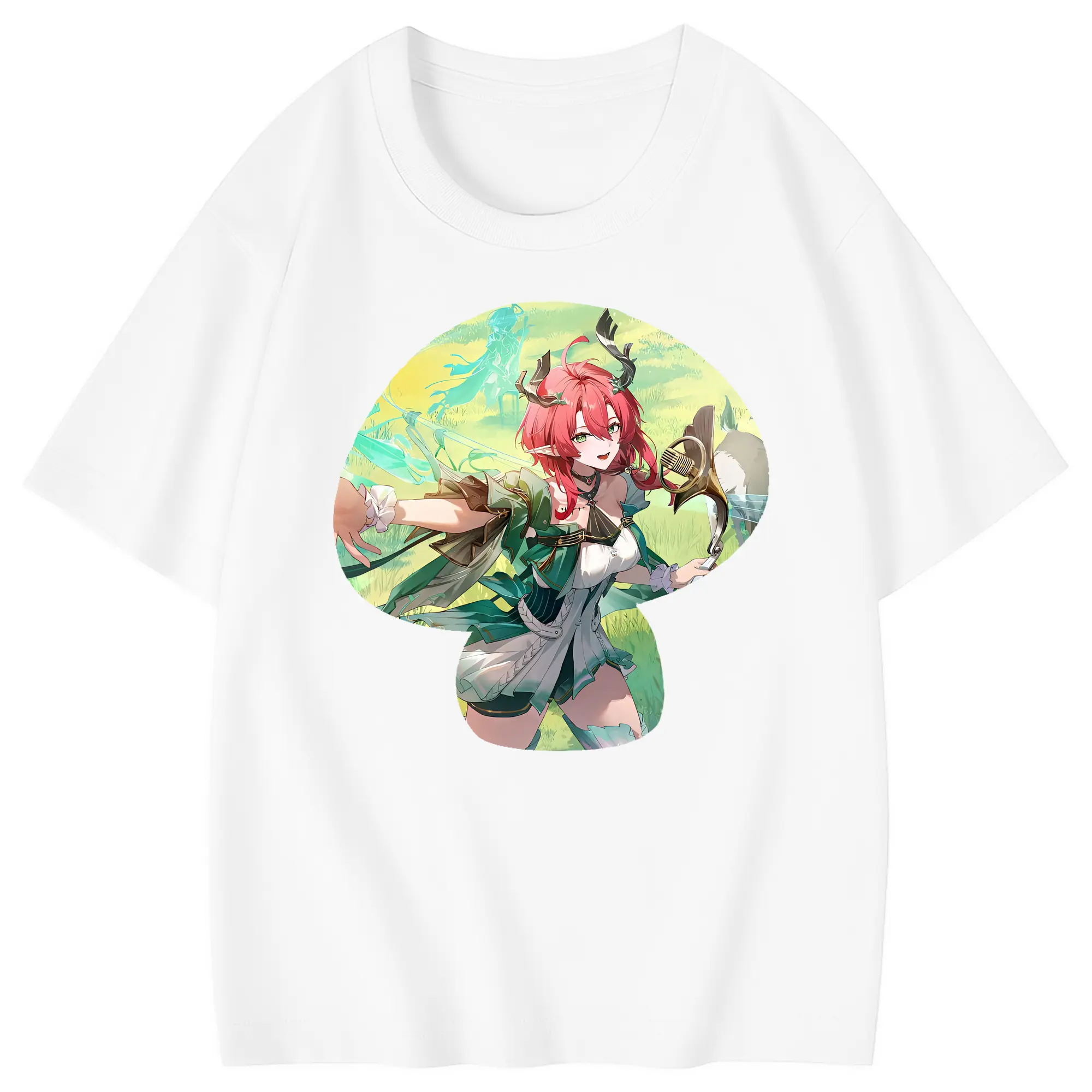 鳴潮 グッズ シャコンヌ - 綿100％ キッズTシャツ ・ フロントプリント ・ 快適 通気性 ・ スポーツ カジュアル 散歩用