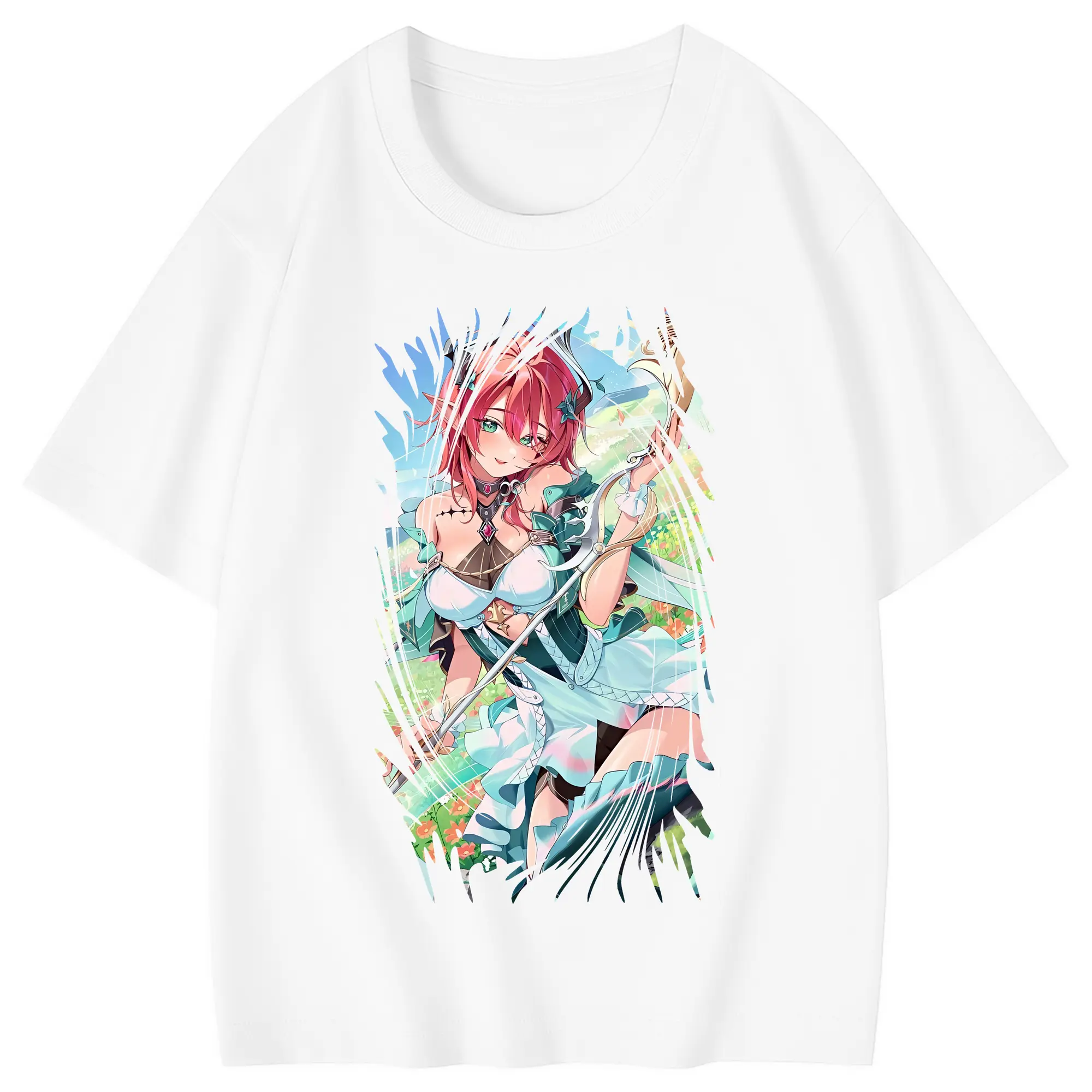 鳴潮 グッズ シャコンヌ - 綿100％ キッズTシャツ ・ フロントプリント ・ 快適 通気性 ・ スポーツ カジュアル 散歩用
