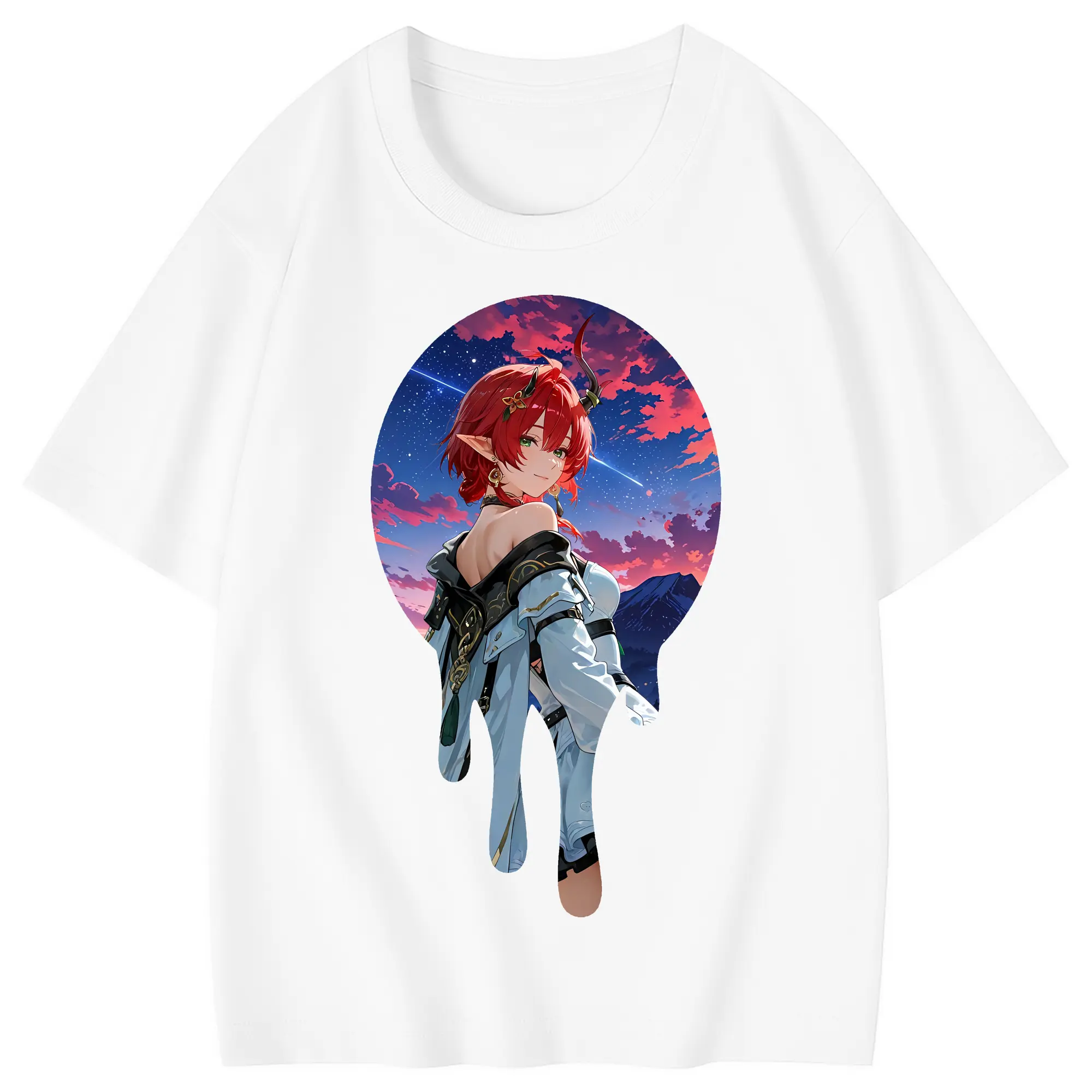 鳴潮 グッズ シャコンヌ - 綿100％ キッズTシャツ ・ フロントプリント ・ 快適 通気性 ・ スポーツ カジュアル 散歩用