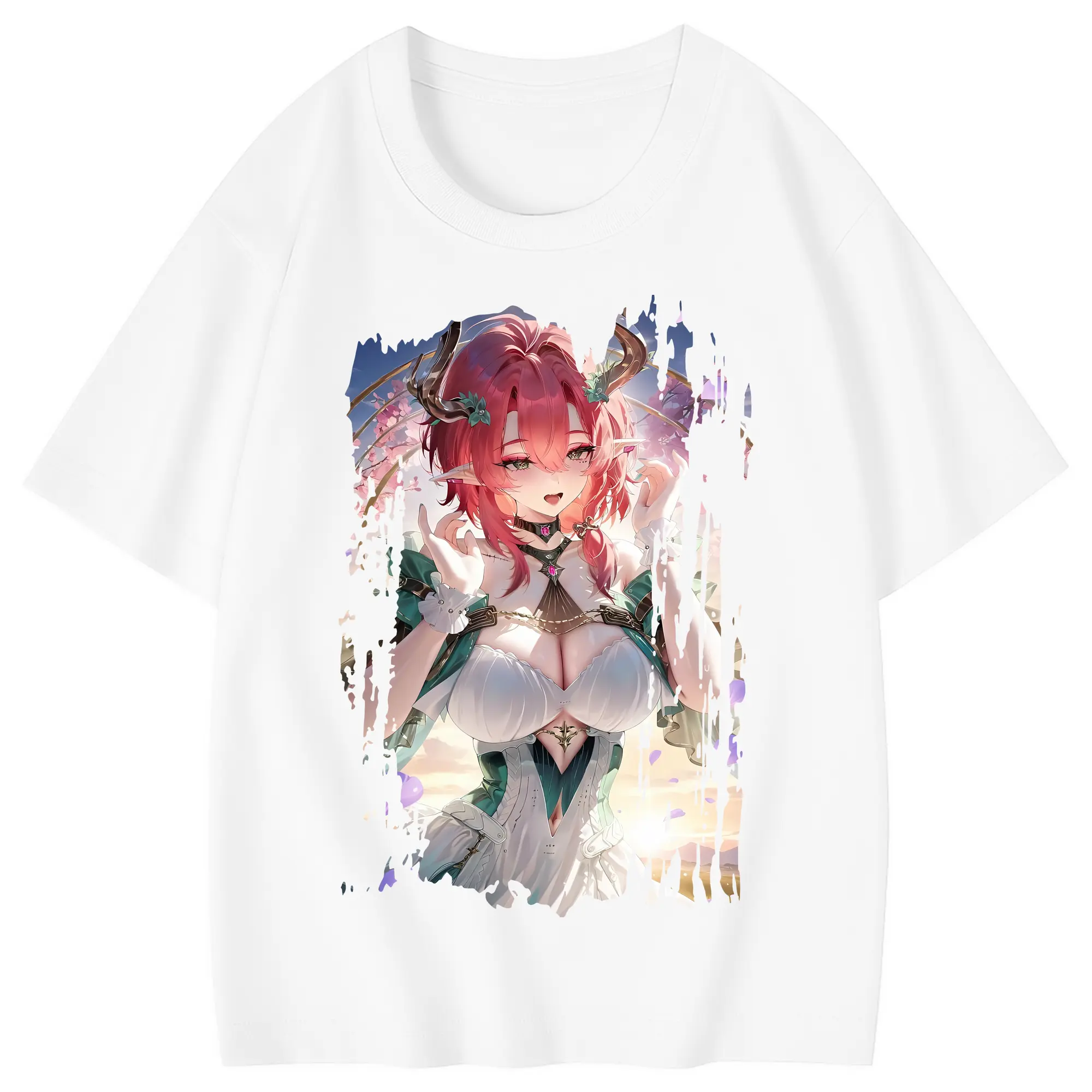 鳴潮 グッズ シャコンヌ - 綿100％ キッズTシャツ ・ フロントプリント ・ 快適 通気性 ・ スポーツ カジュアル 散歩用