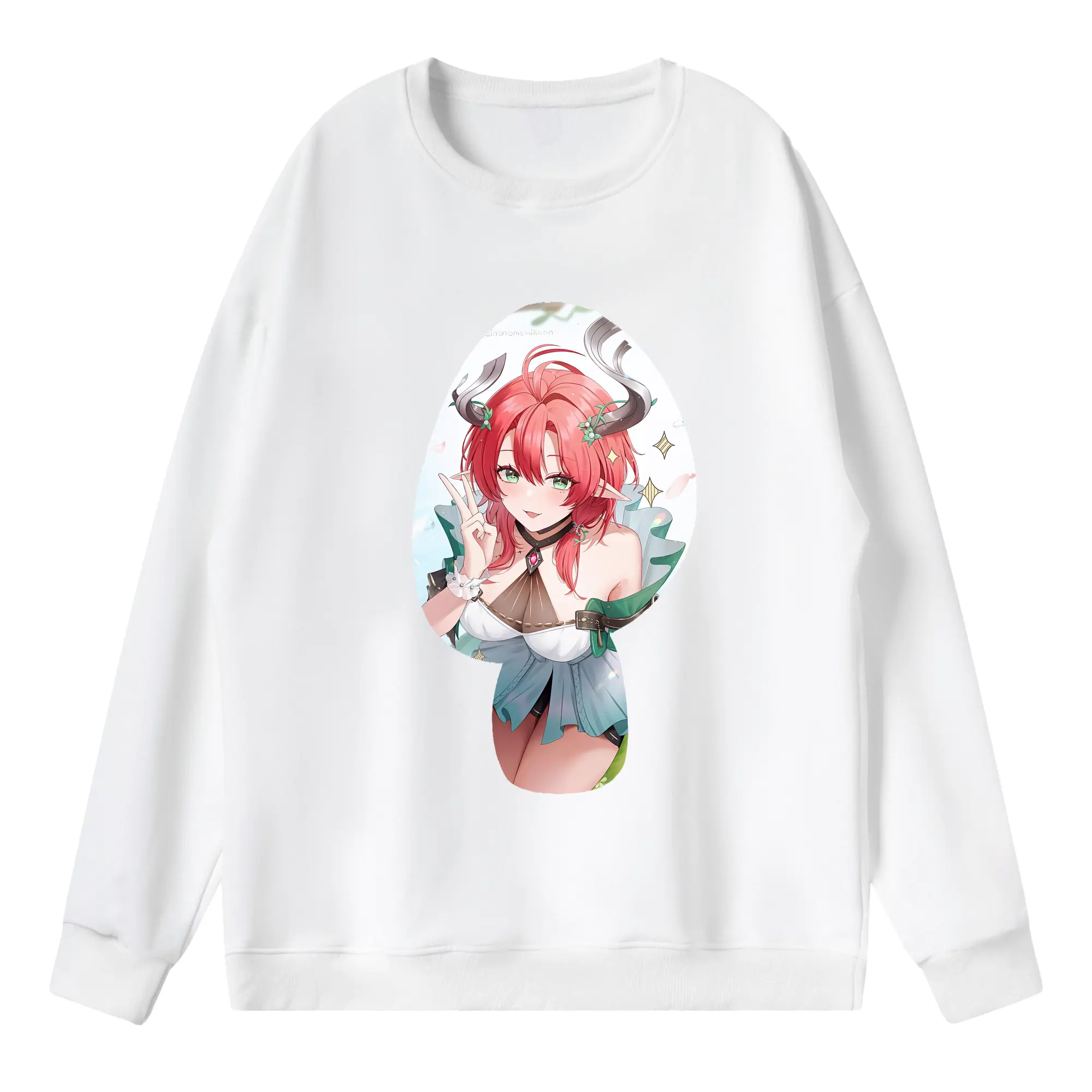 鳴潮 グッズ シャコンヌ - 薄手 クルーネック スウェット 裏毛260g · ポリエステル 春秋向け カジュアル 男女兼用 · トレーナー デイリー スポーツ 散歩に最適