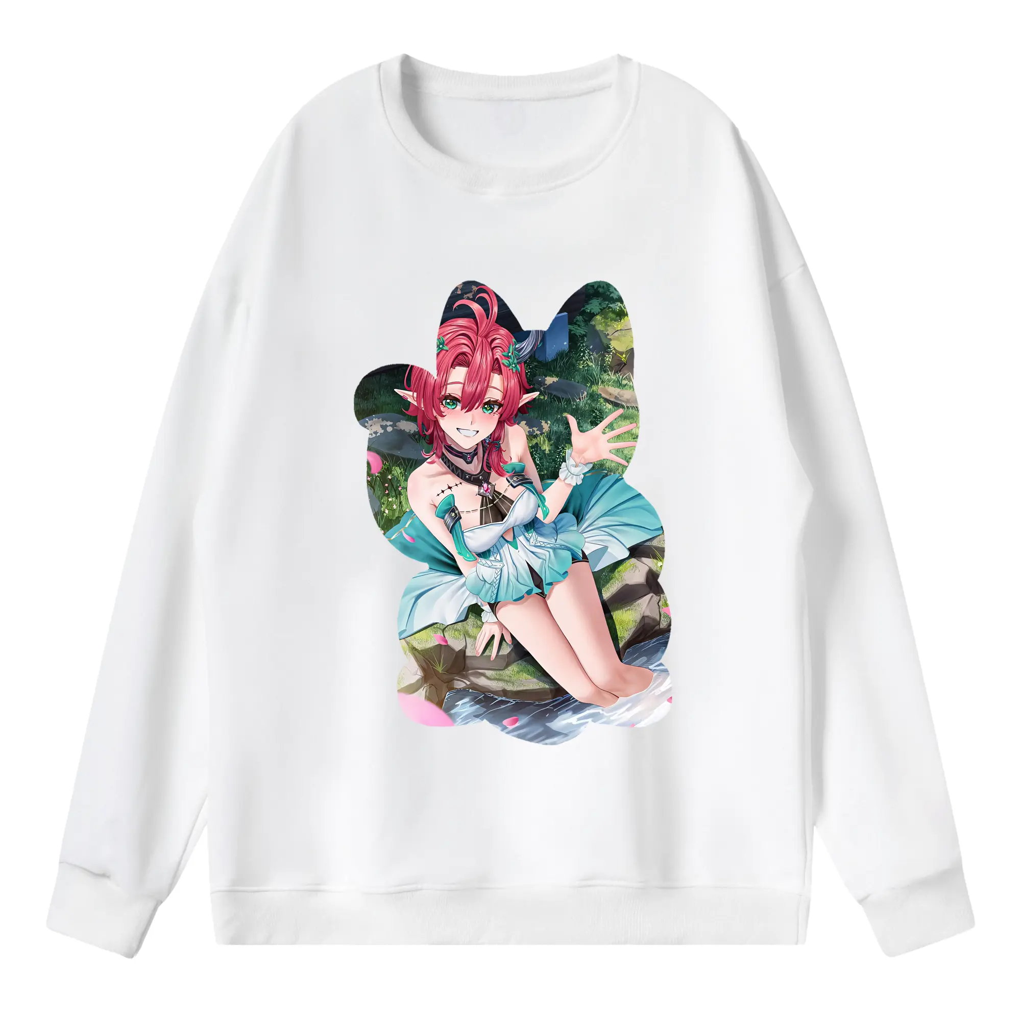 鳴潮 グッズ シャコンヌ - 薄手 クルーネック スウェット 裏毛260g · ポリエステル 春秋向け カジュアル 男女兼用 · トレーナー デイリー スポーツ 散歩に最適