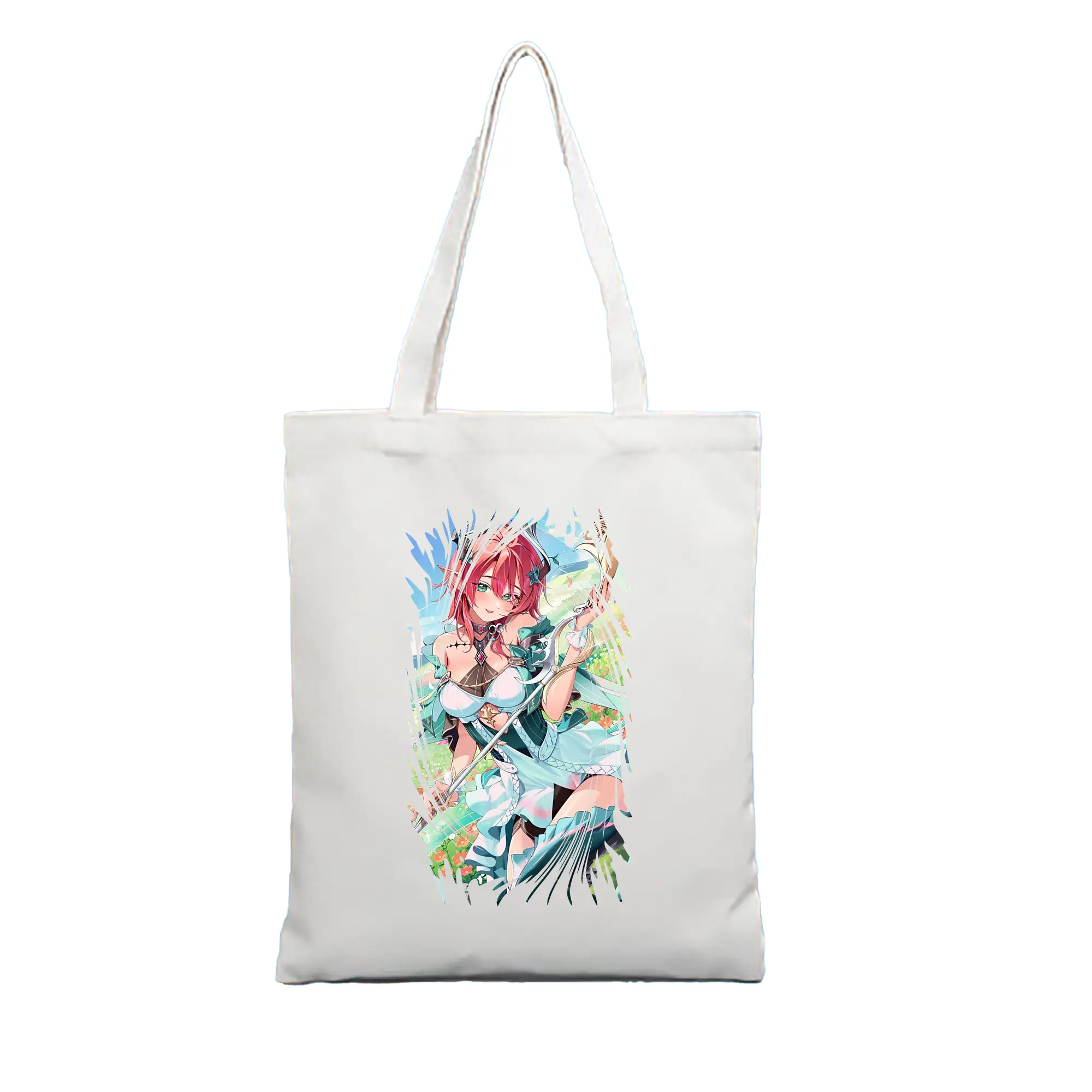 鳴潮 グッズ シャコンヌ - 縦型キャンバス手提げバッグ（トートバッグ） ・ キャンバス素材 ・ ショッピング用 ・ 軽量 丈夫 お手入れ簡単