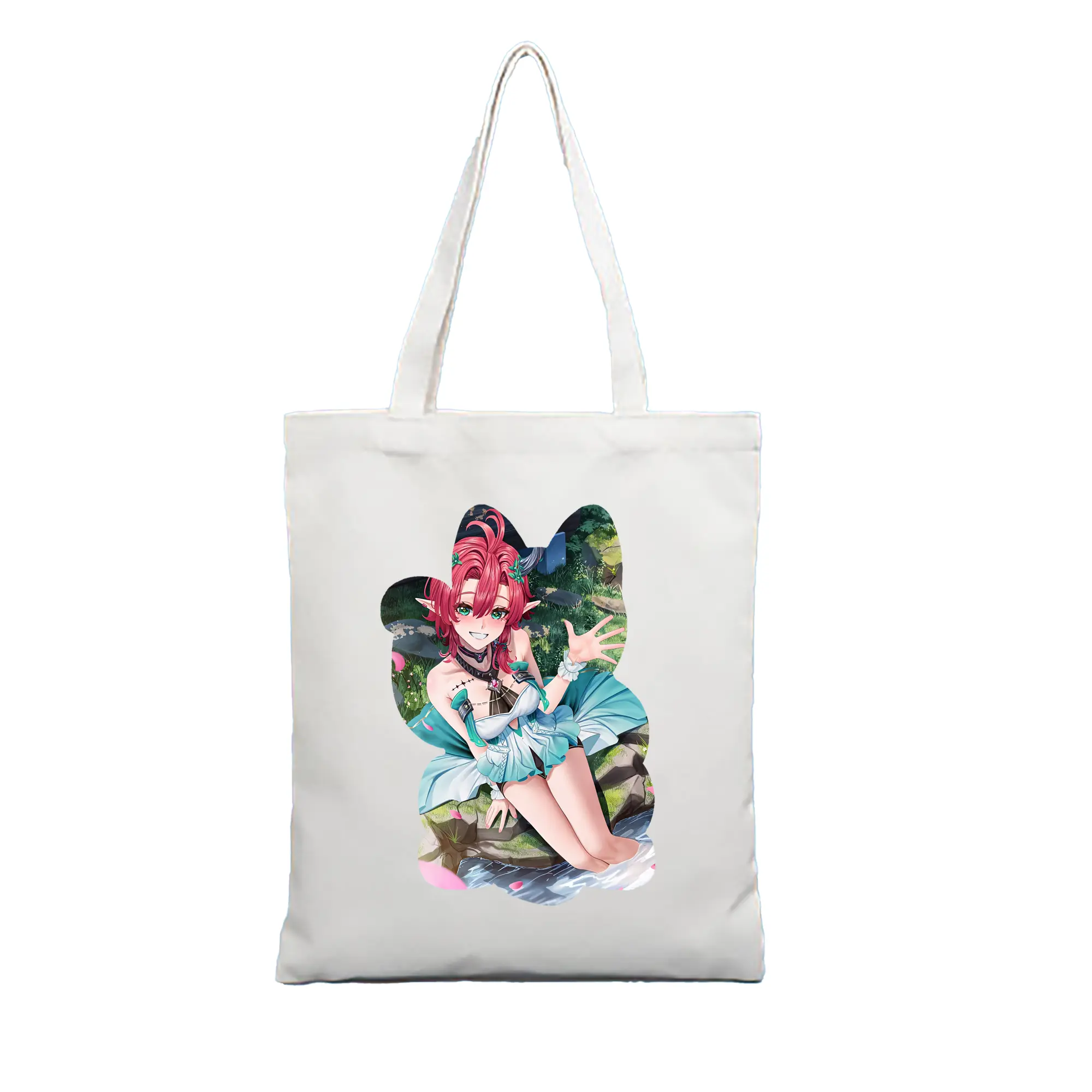 鳴潮 グッズ シャコンヌ - 縦型キャンバス手提げバッグ（トートバッグ） ・ キャンバス素材 ・ ショッピング用 ・ 軽量 丈夫 お手入れ簡単