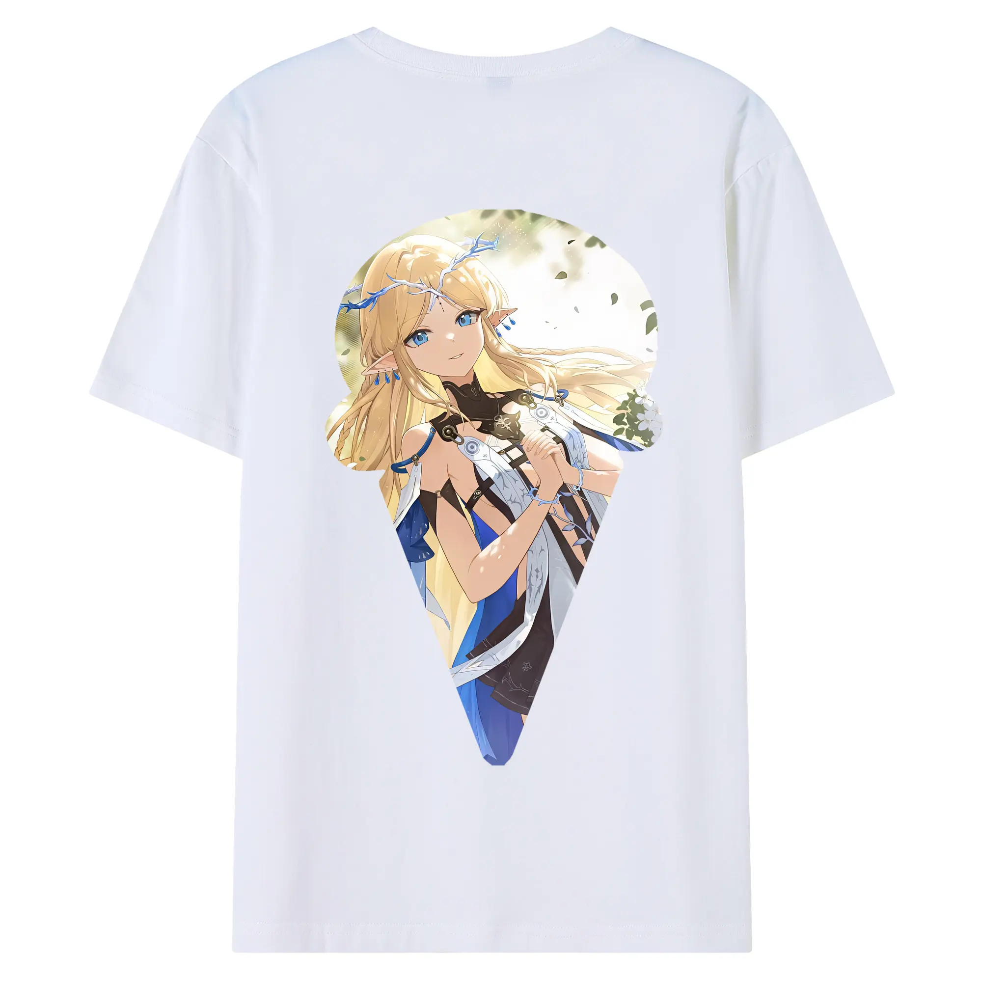 鳴潮 グッズ カルテジア - 綿100％ 半袖Tシャツ ・ バックプリント ・ 快適 通気性 ・ 日常使い 散歩 スポーツ用