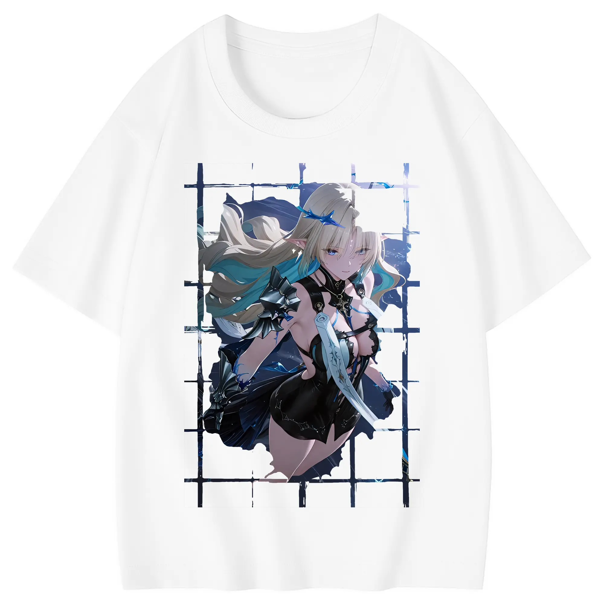 鳴潮 グッズ カルテジア - 綿100％ キッズTシャツ ・ フロントプリント ・ 快適 通気性 ・ スポーツ カジュアル 散歩用