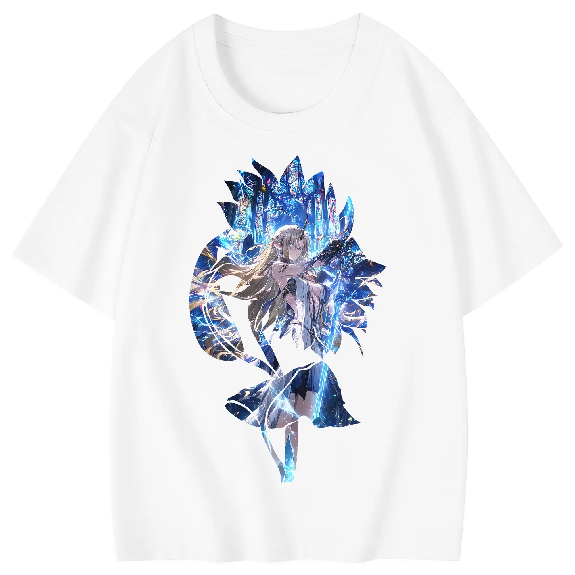 鳴潮 グッズ カルテジア - 綿100％ キッズTシャツ ・ フロントプリント ・ 快適 通気性 ・ スポーツ カジュアル 散歩用