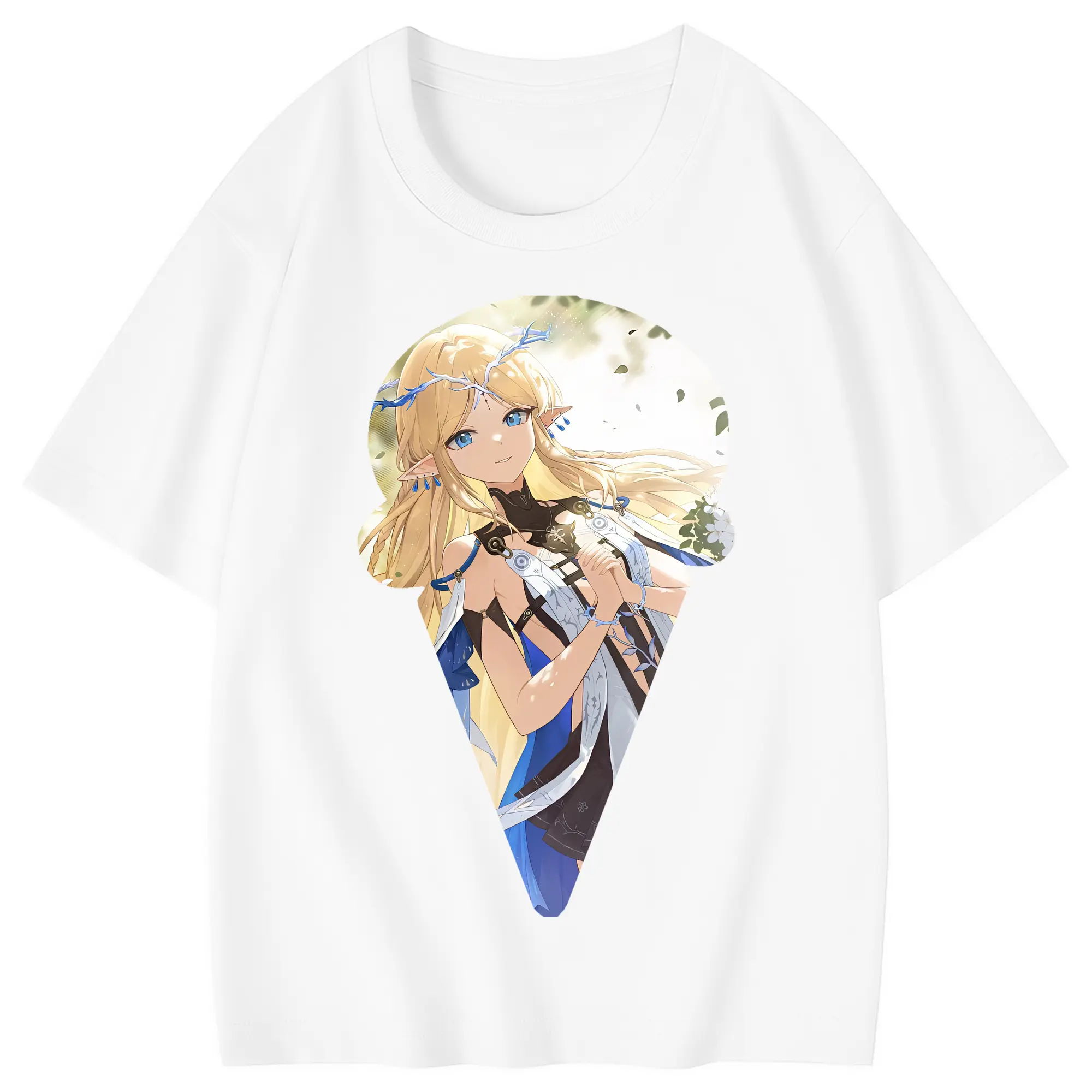 鳴潮 グッズ カルテジア - 綿100％ キッズTシャツ ・ フロントプリント ・ 快適 通気性 ・ スポーツ カジュアル 散歩用