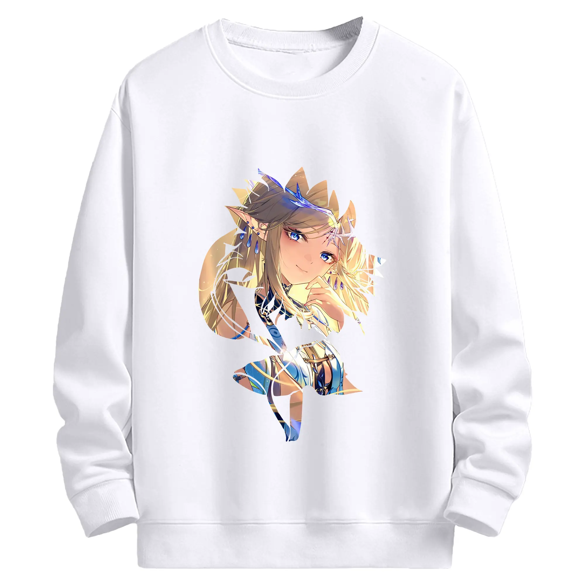 鳴潮 グッズ カルテジア - 高品質 クルーネック スウェット ・ コットン59％ ポリエステル41％ ・ ユニセックス 長袖 トレーナー ・ カジュアル デイリー スポーツ 散歩用