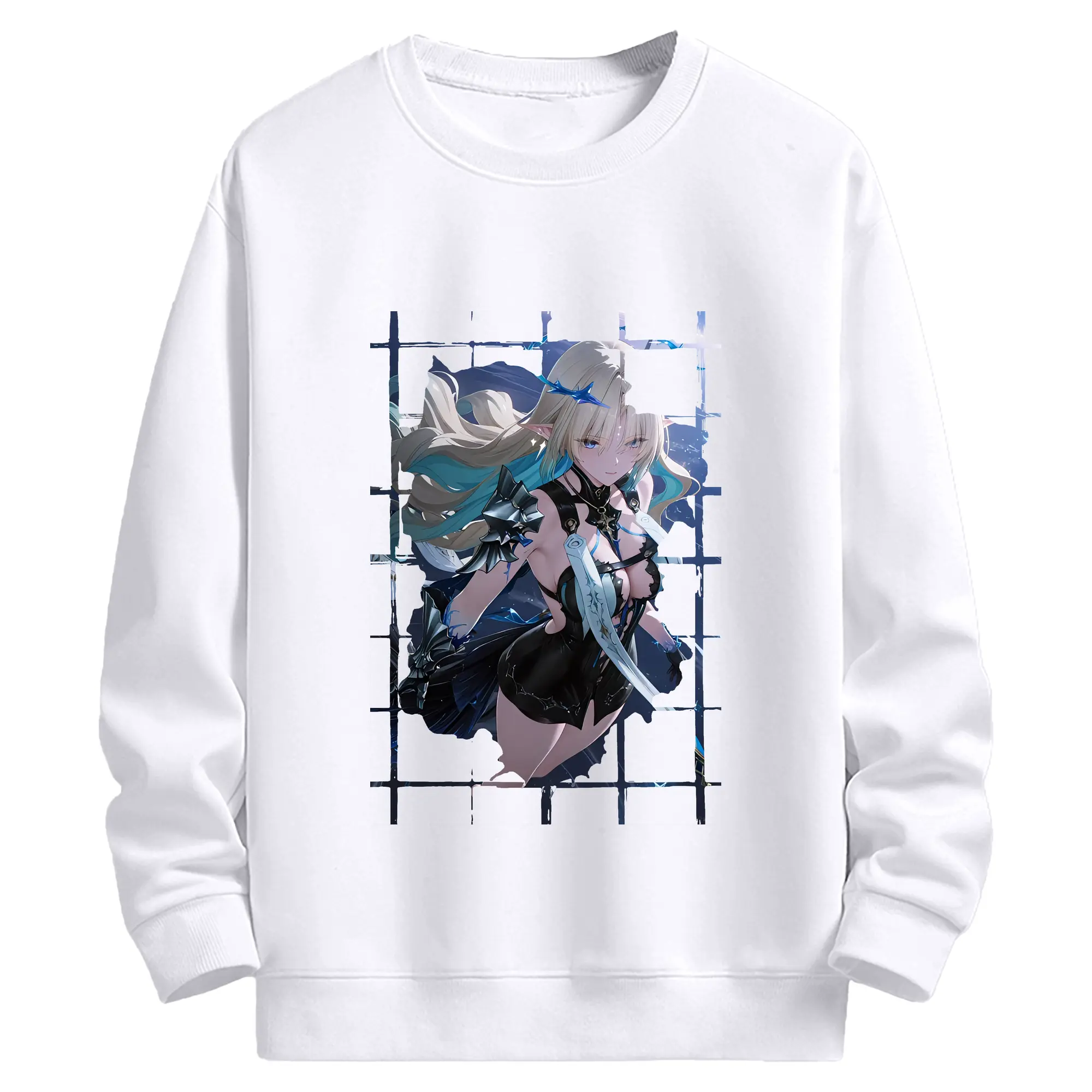 鳴潮 グッズ カルテジア - 高品質 クルーネック スウェット ・ コットン59％ ポリエステル41％ ・ ユニセックス 長袖 トレーナー ・ カジュアル デイリー スポーツ 散歩用