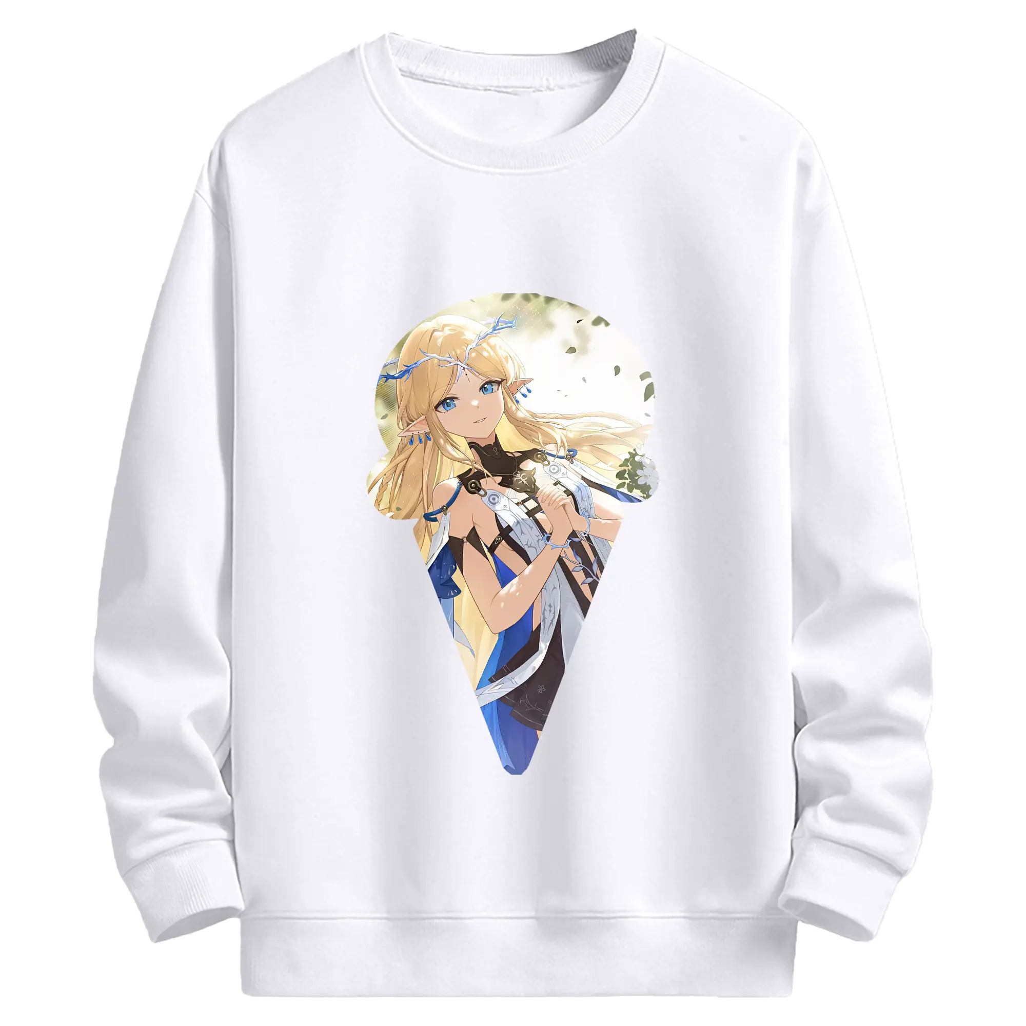 鳴潮 グッズ カルテジア - 高品質 クルーネック スウェット ・ コットン59％ ポリエステル41％ ・ ユニセックス 長袖 トレーナー ・ カジュアル デイリー スポーツ 散歩用