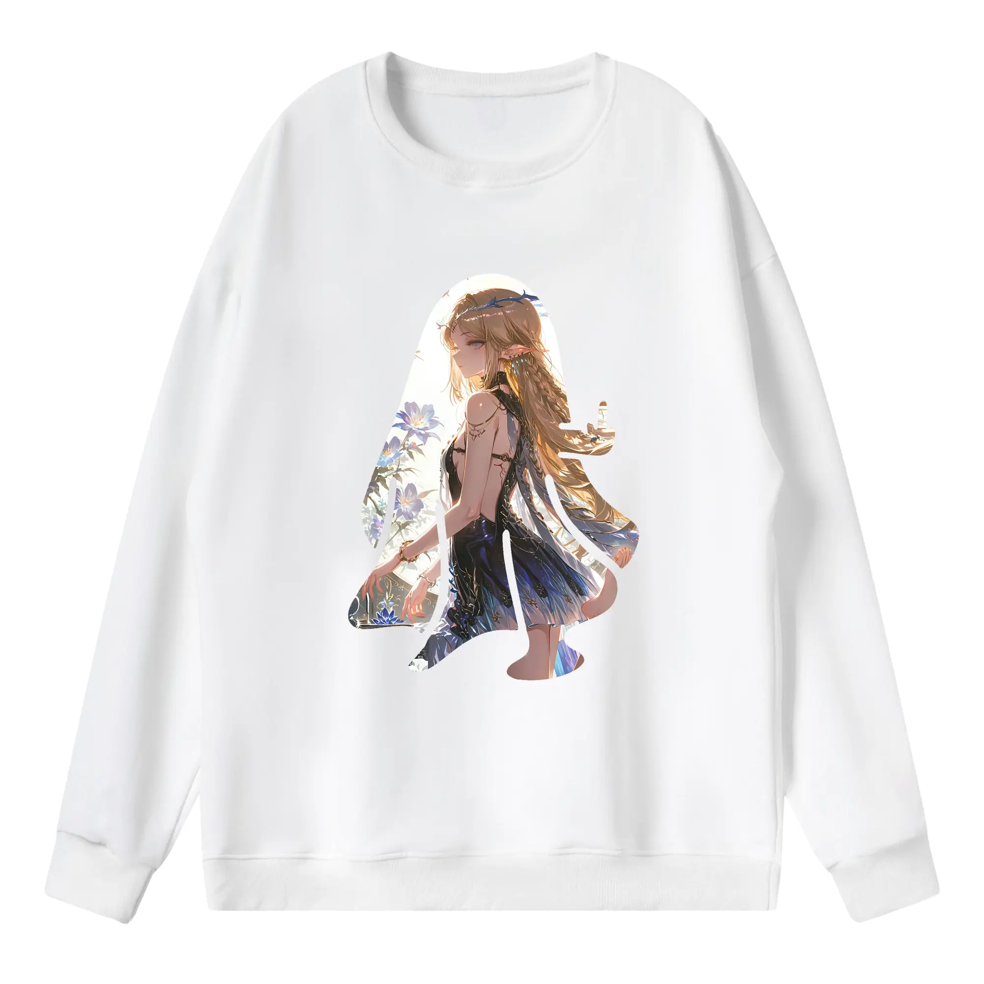 鳴潮 グッズ カルテジア - 薄手 クルーネック スウェット 裏毛260g · ポリエステル 春秋向け カジュアル 男女兼用 · トレーナー デイリー スポーツ 散歩に最適