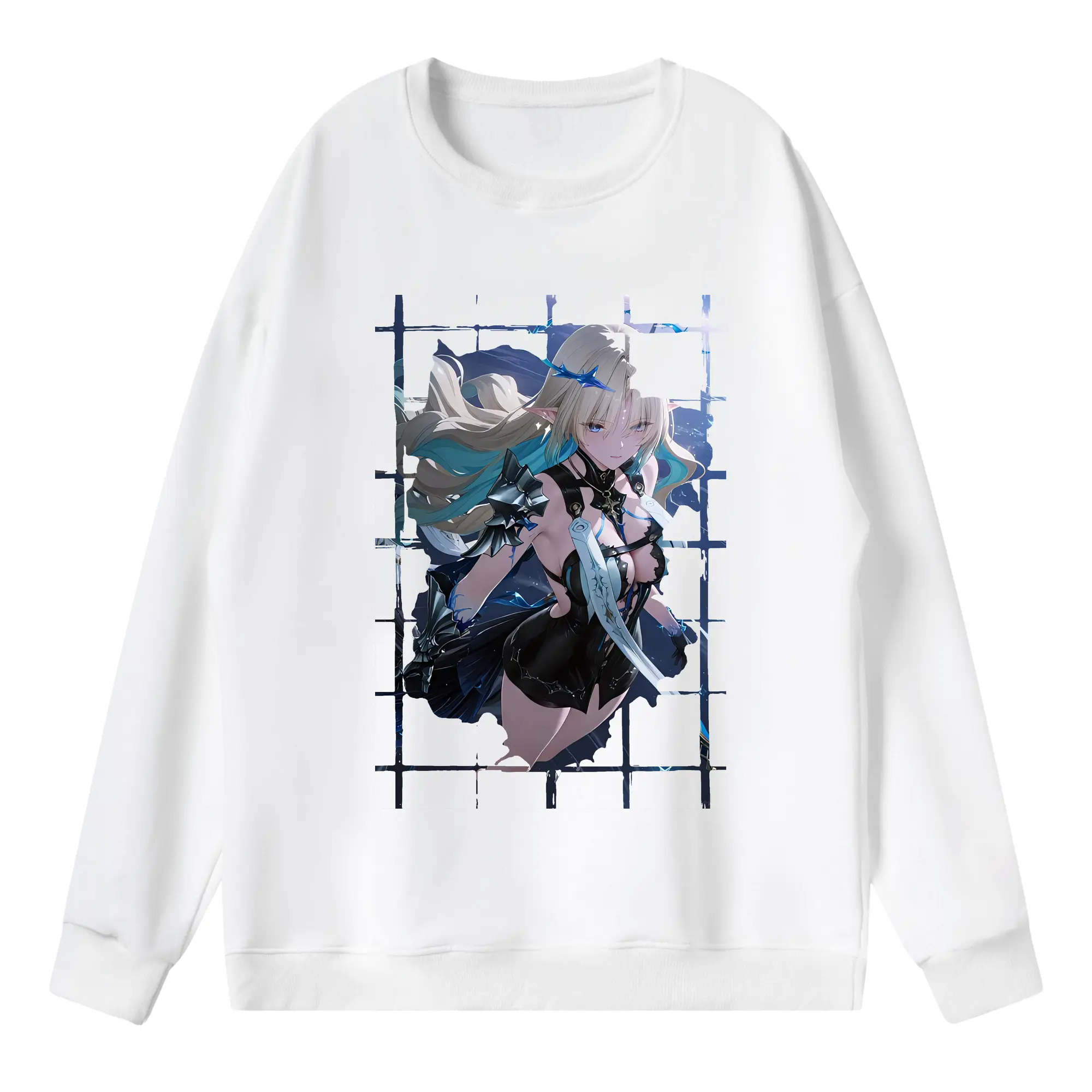 鳴潮 グッズ カルテジア - 薄手 クルーネック スウェット 裏毛260g · ポリエステル 春秋向け カジュアル 男女兼用 · トレーナー デイリー スポーツ 散歩に最適