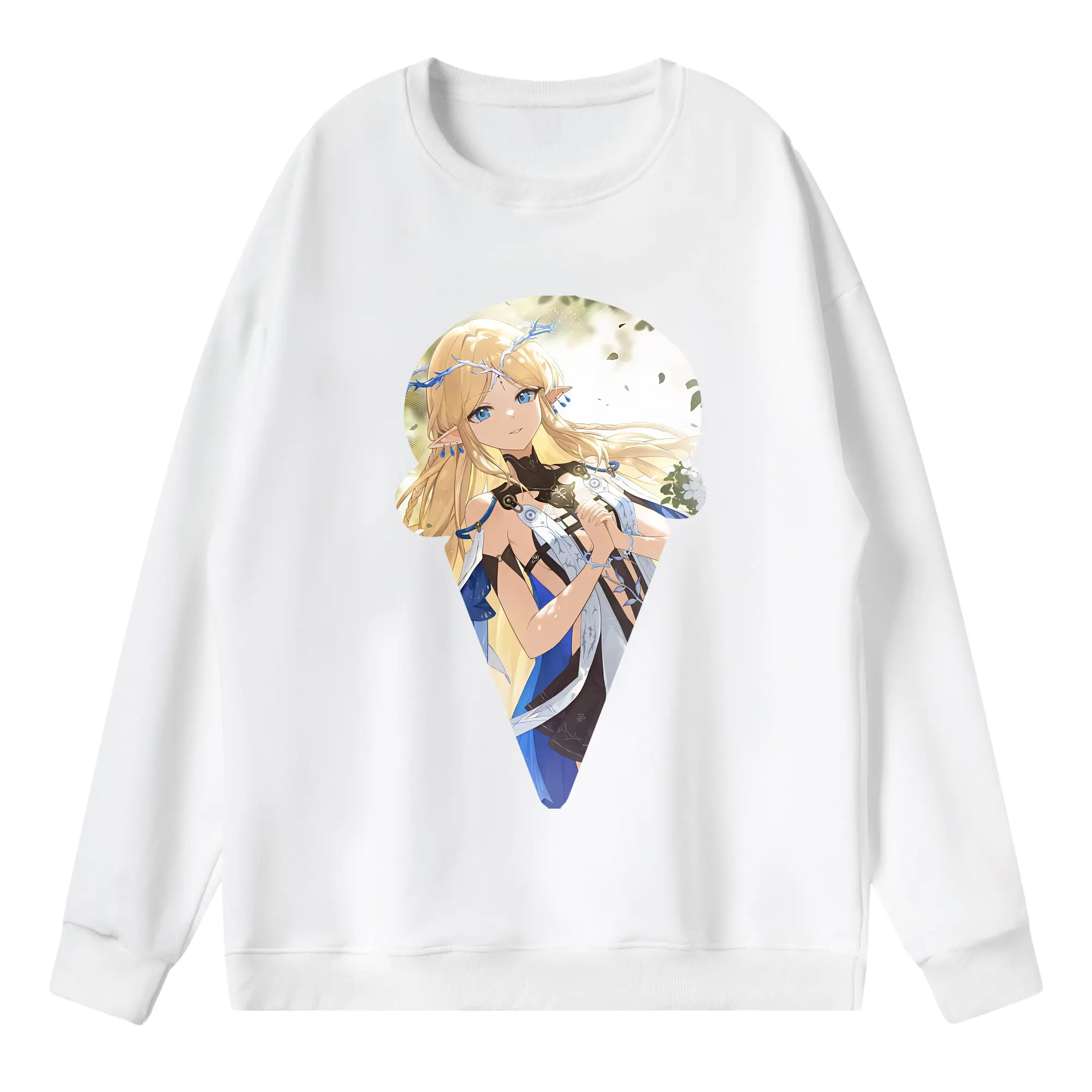 鳴潮 グッズ カルテジア - 薄手 クルーネック スウェット 裏毛260g · ポリエステル 春秋向け カジュアル 男女兼用 · トレーナー デイリー スポーツ 散歩に最適